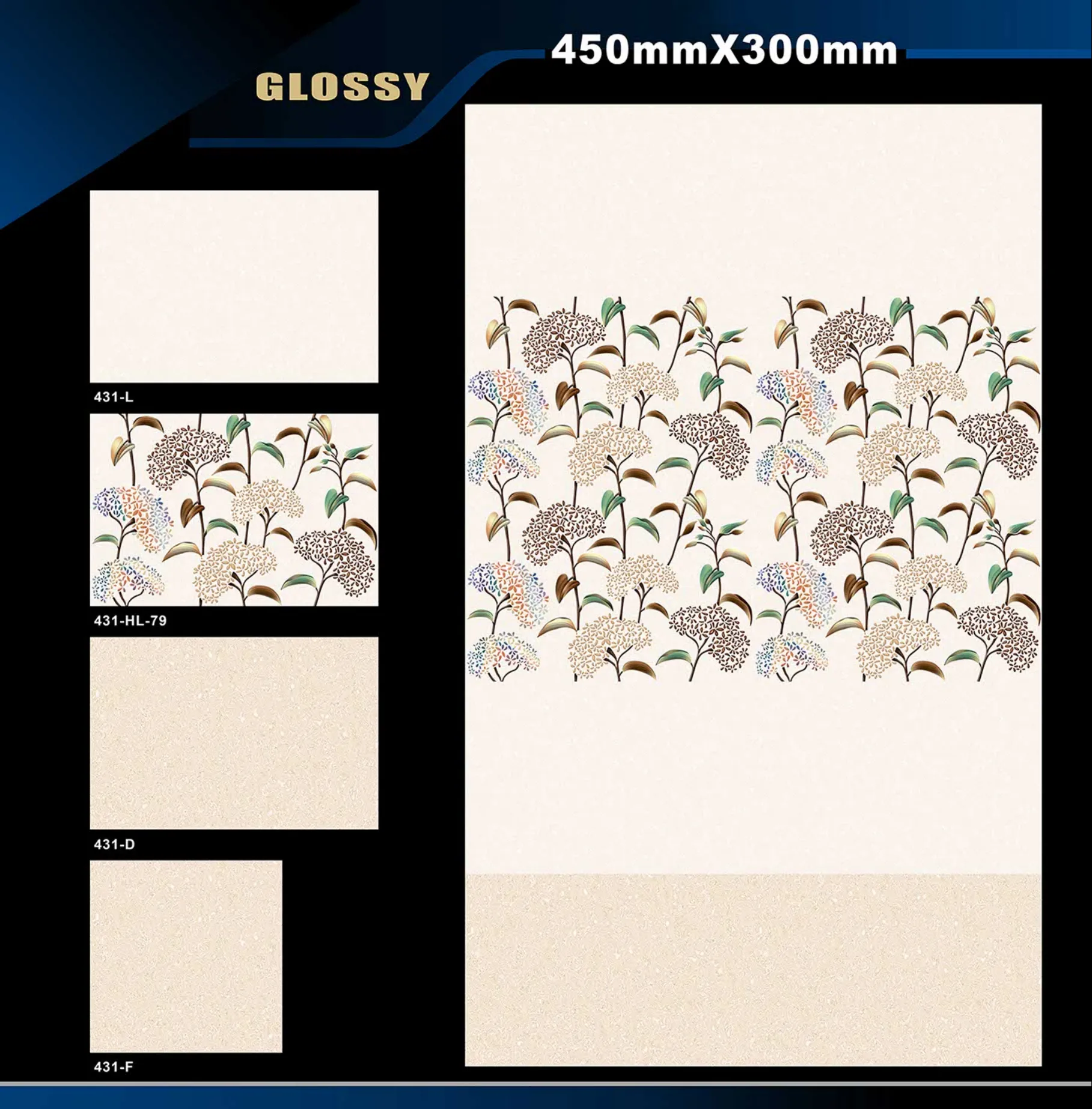 12 X 18 Glossy 416 To 526 - Design 8 - 300x450mm Glossy