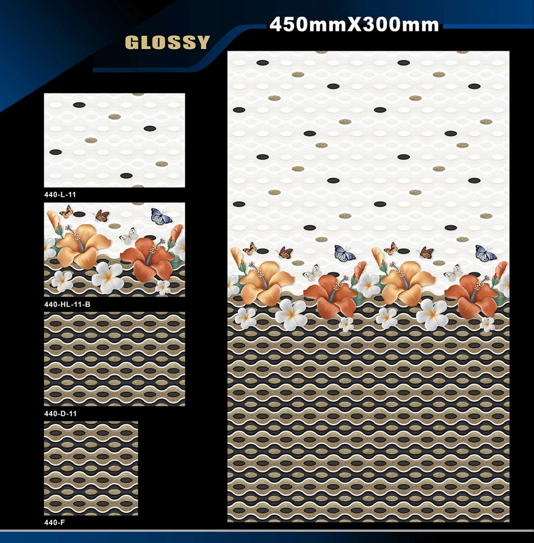 12 X 18 Glossy 416 To 526 - Design 14 - 300x450mm Glossy