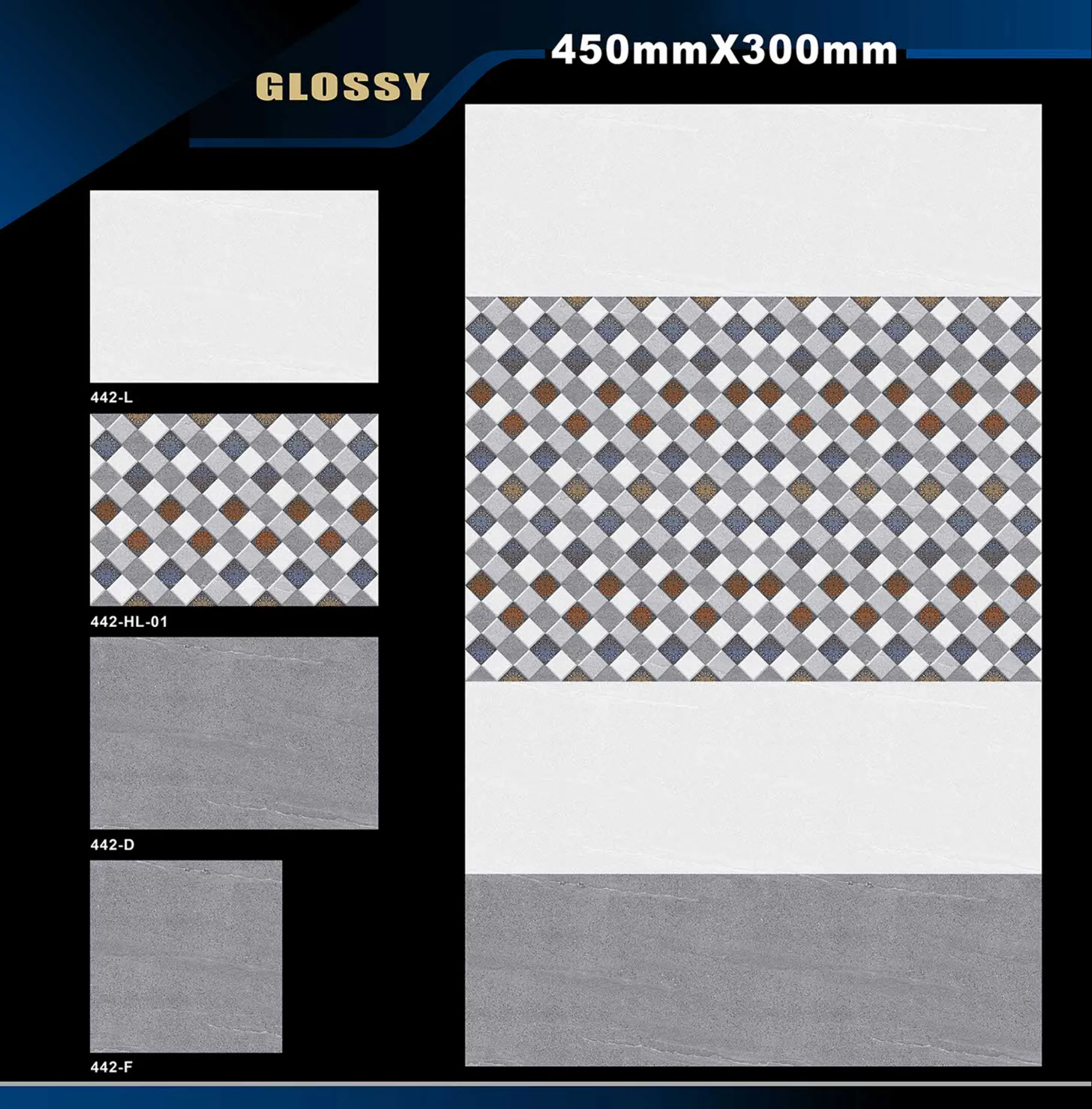 12 X 18 Glossy 416 To 526 - Design 15 - 300x450mm Glossy