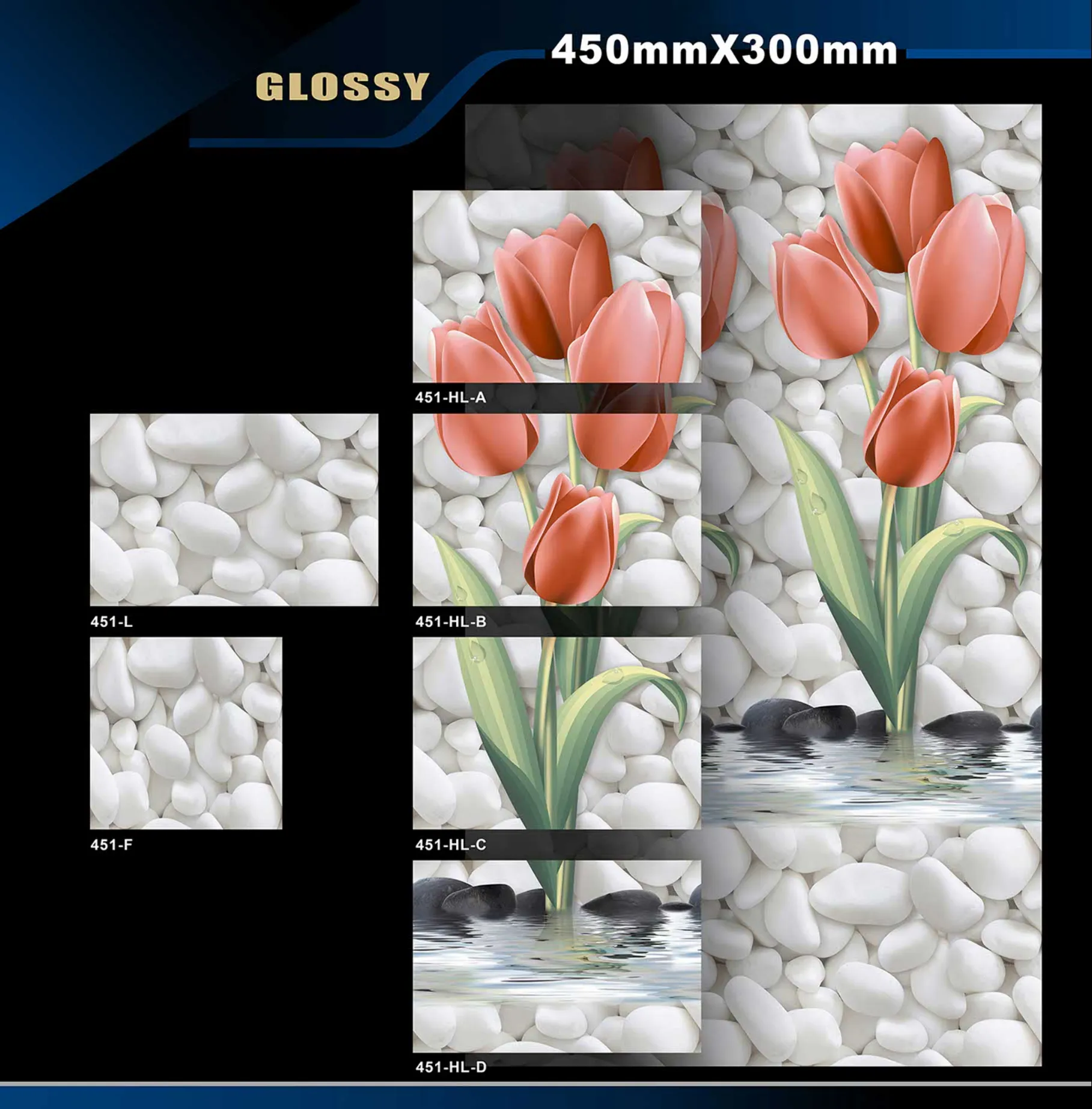 12 X 18 Glossy 416 To 526 - Design 24 - 300x450mm Glossy