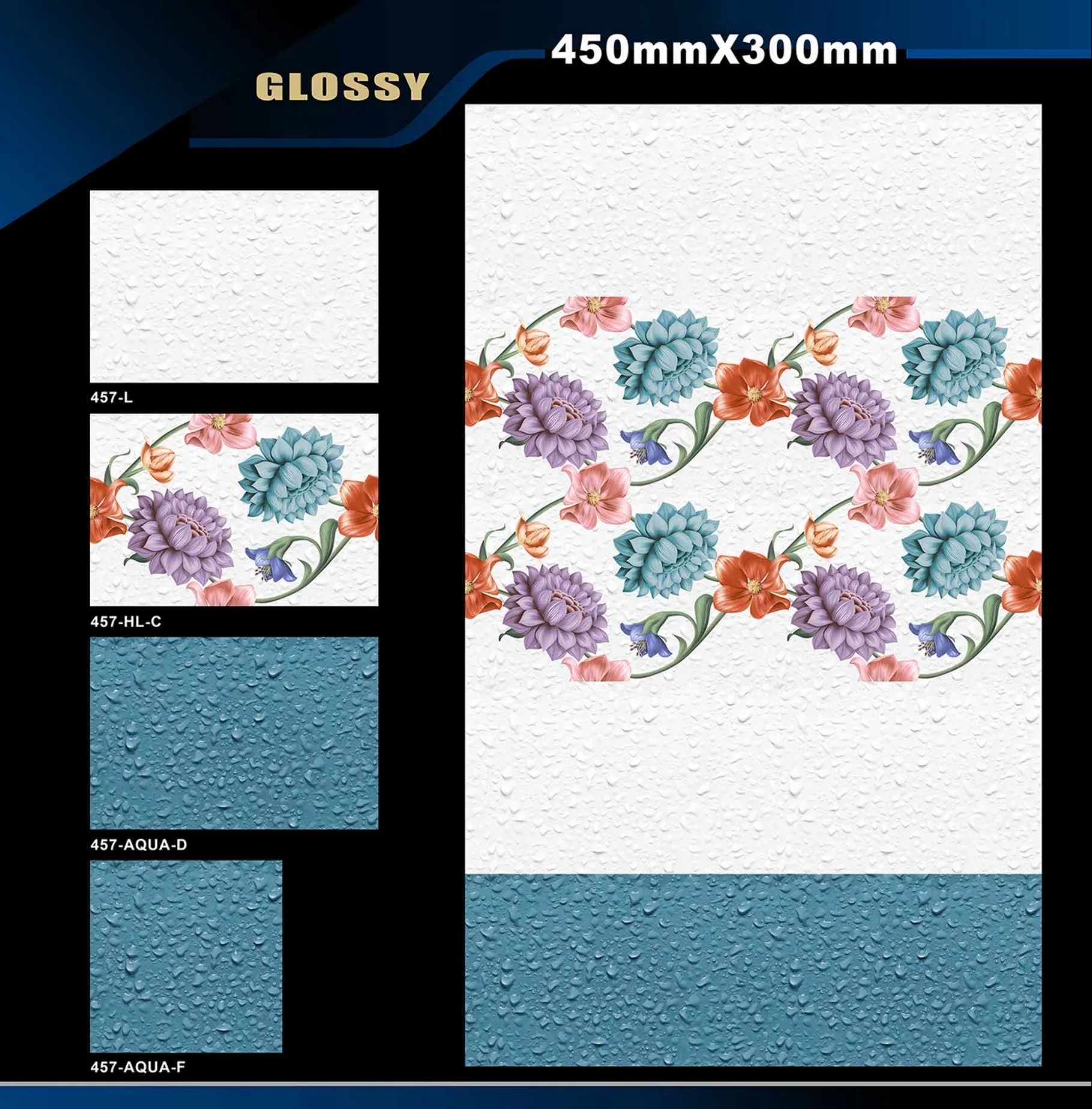 12 X 18 Glossy 416 To 526 - Design 30 - 300x450mm Glossy