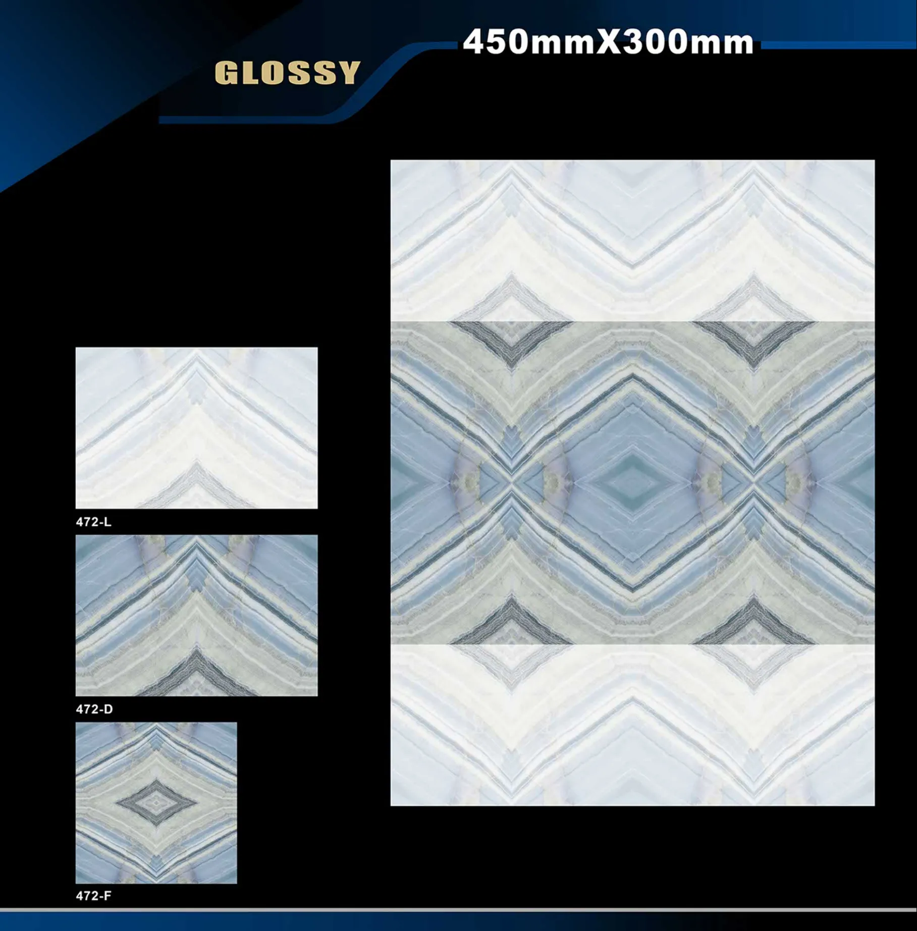 12 X 18 Glossy 416 To 526 - Design 39 - 300x450mm Glossy