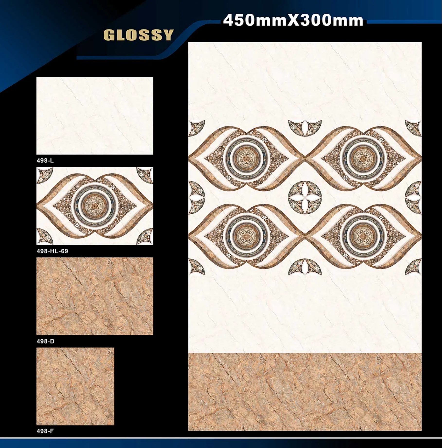 12 X 18 Glossy 416 To 526 - Design 52 - 300x450mm Glossy