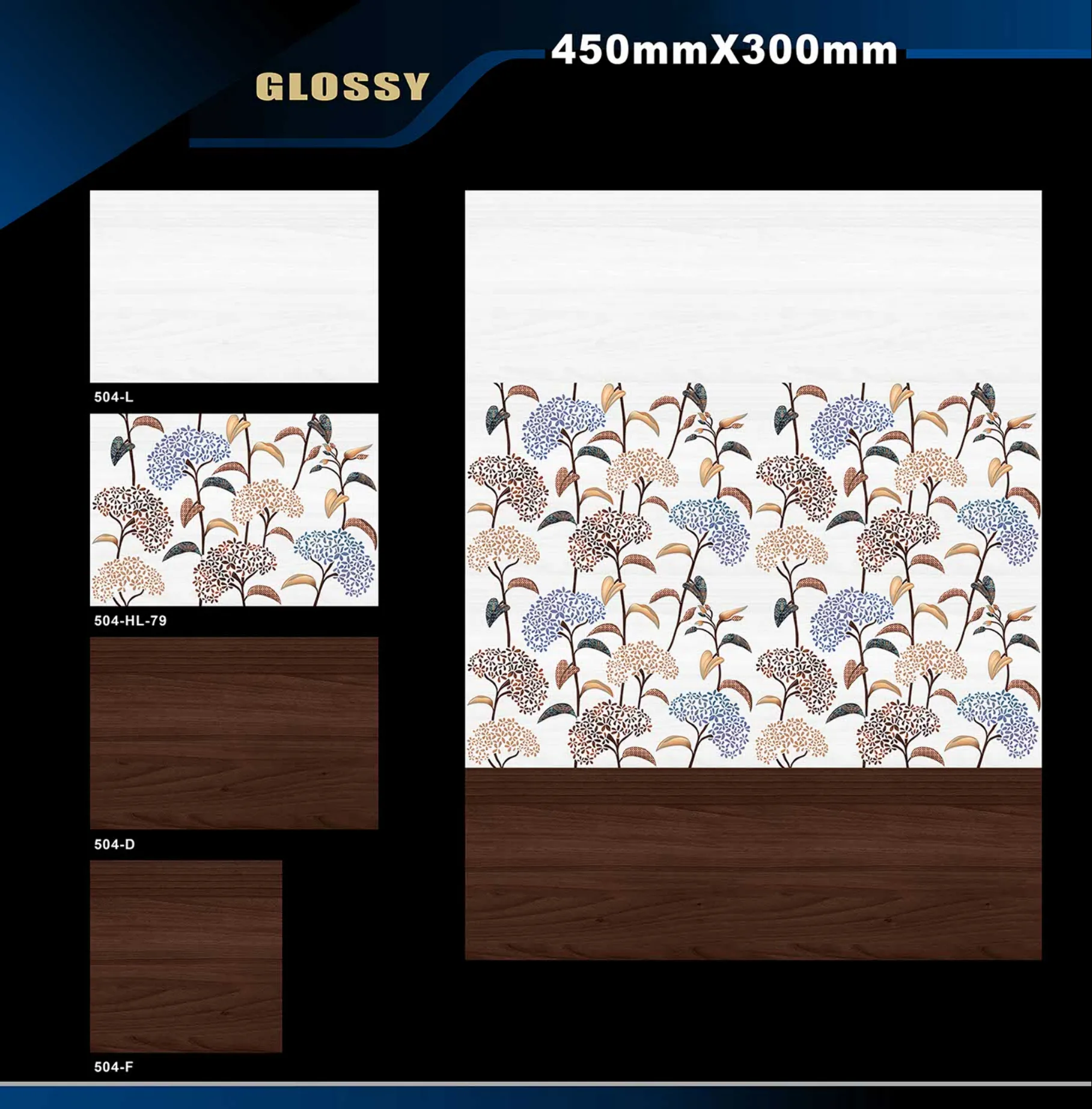 12 X 18 Glossy 416 To 526 - Design 54 - 300x450mm Glossy