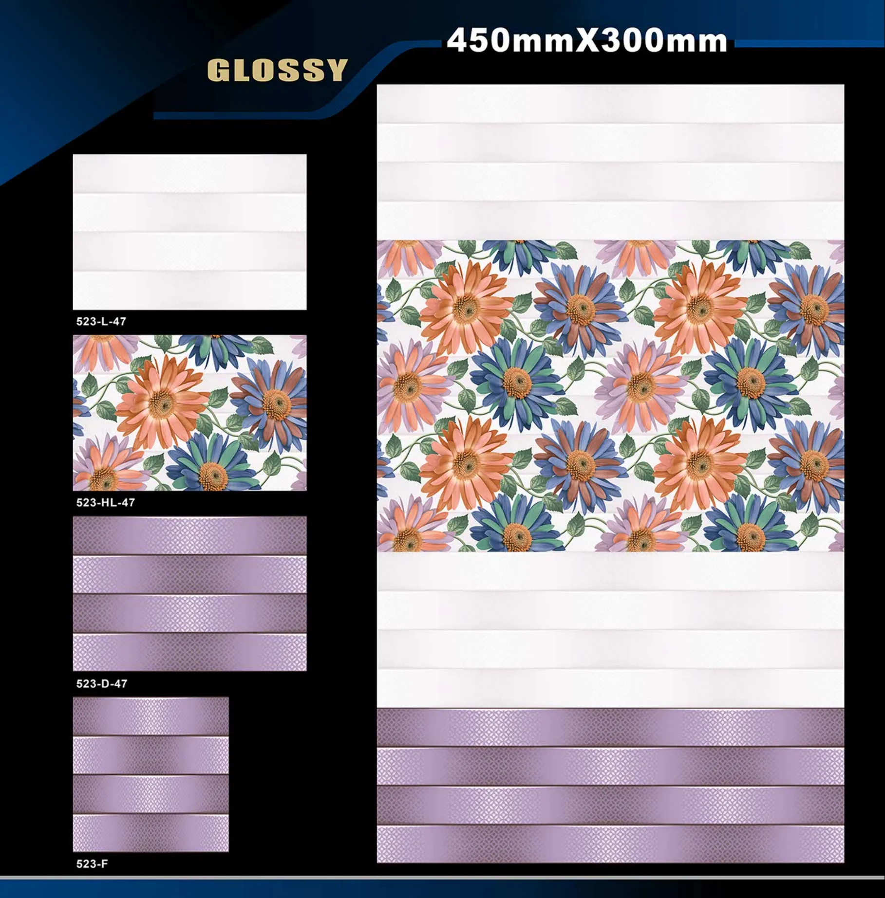 12 X 18 Glossy 416 To 526 - Design 67 - 300x450mm Glossy