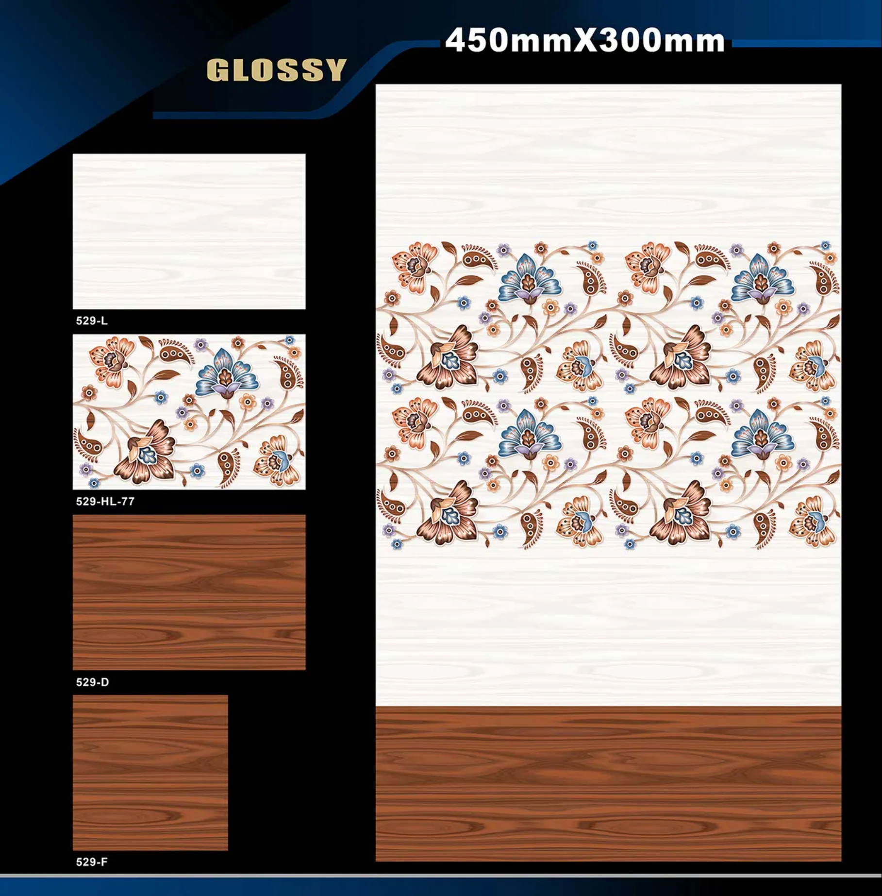12 X 18 Glossy 527 To 577 - Design 10 - 300x450mm Glossy