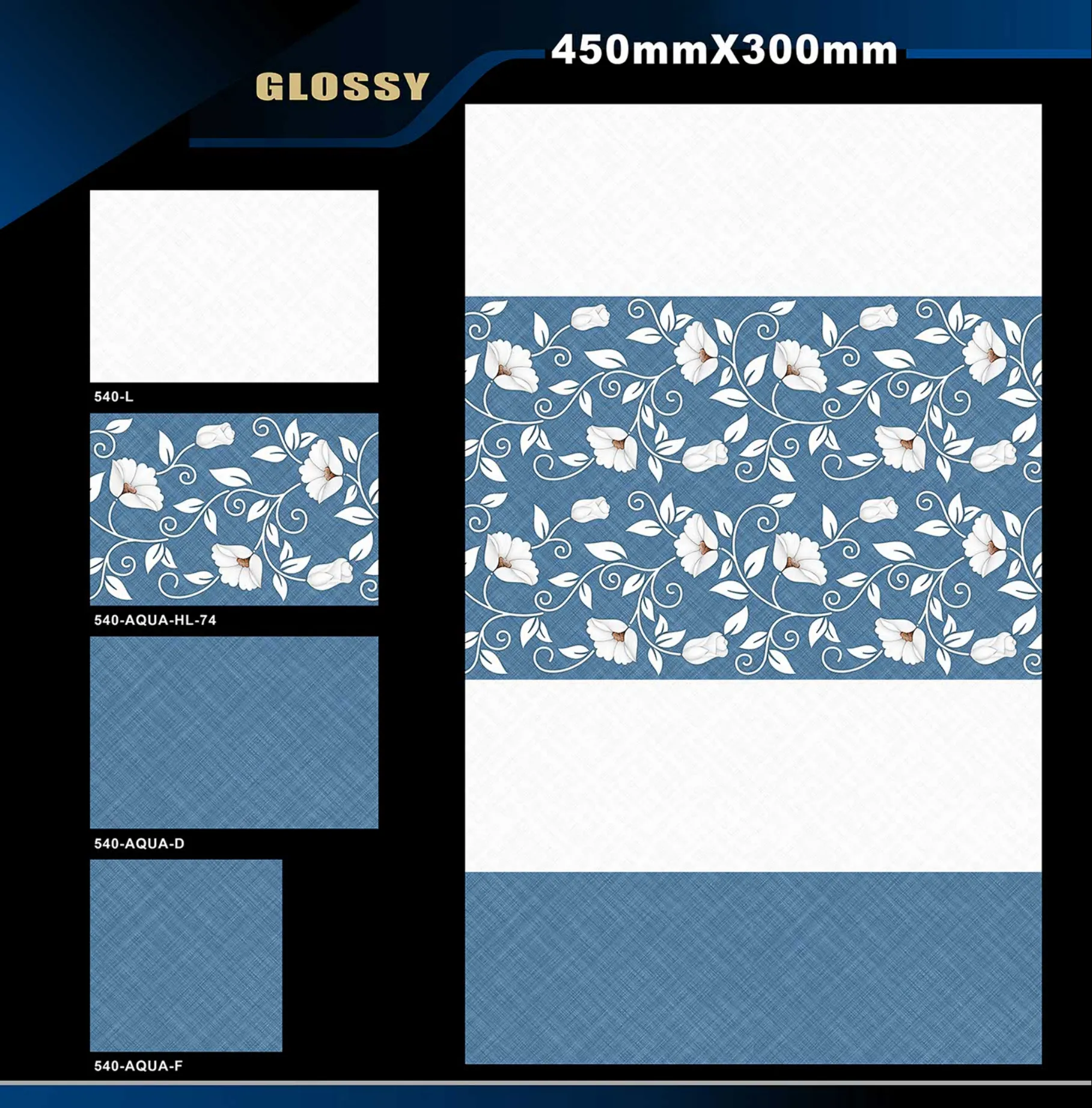 12 X 18 Glossy 527 To 577 - Design 31 - 300x450mm Glossy