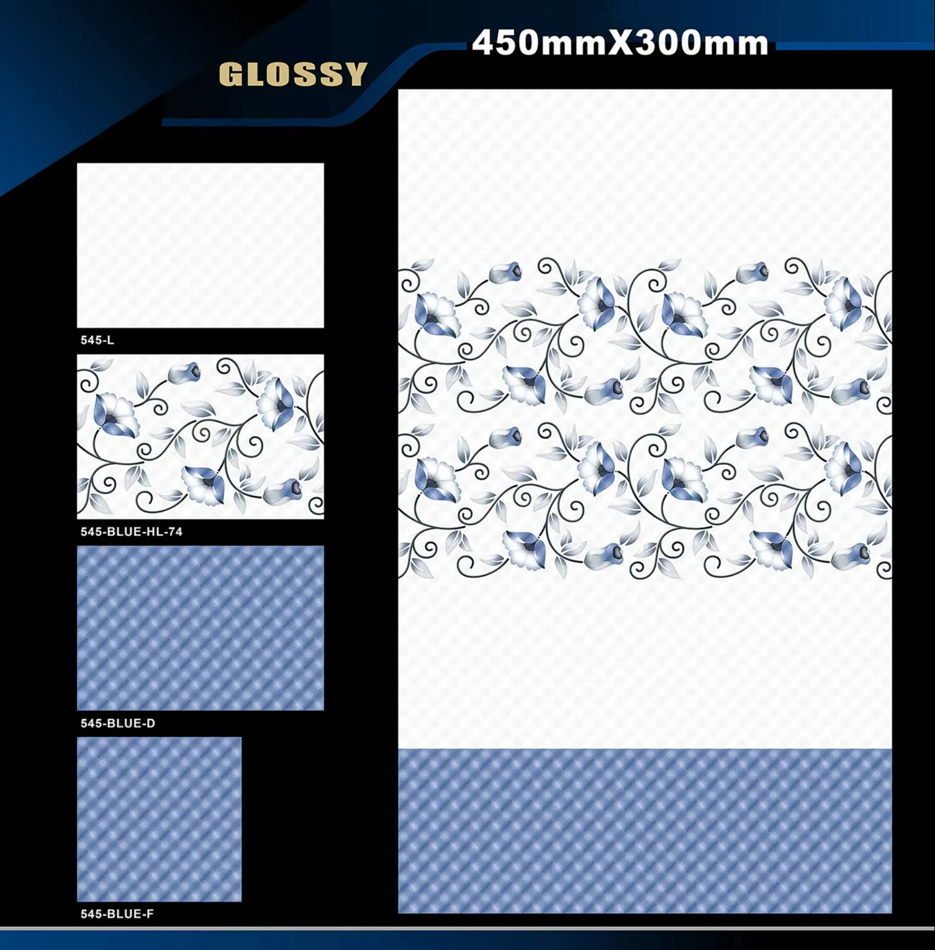 12 X 18 Glossy 527 To 577 - Design 46 - 300x450mm Glossy