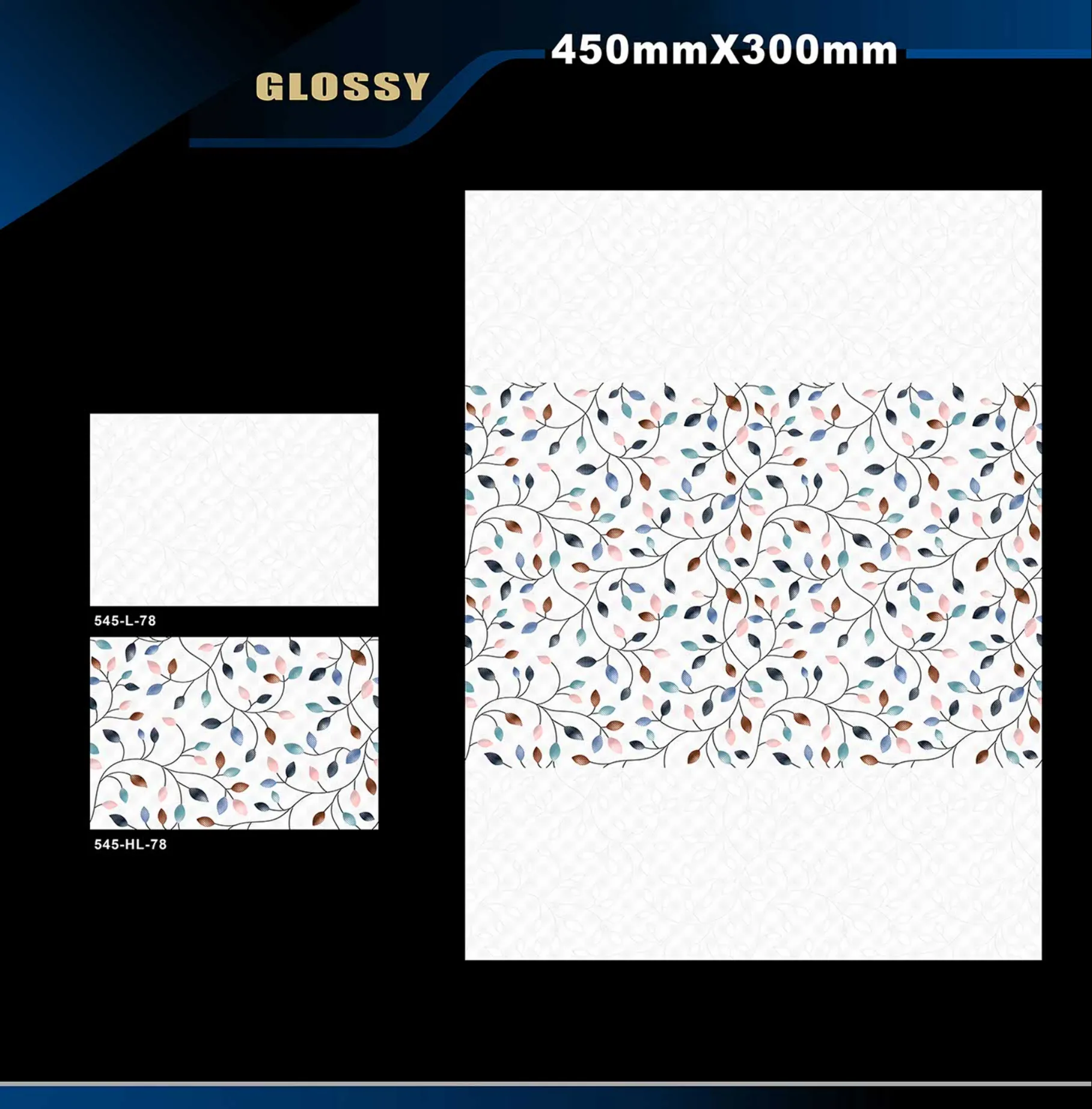 12 X 18 Glossy 527 To 577 - Design 48 - 300x450mm Glossy