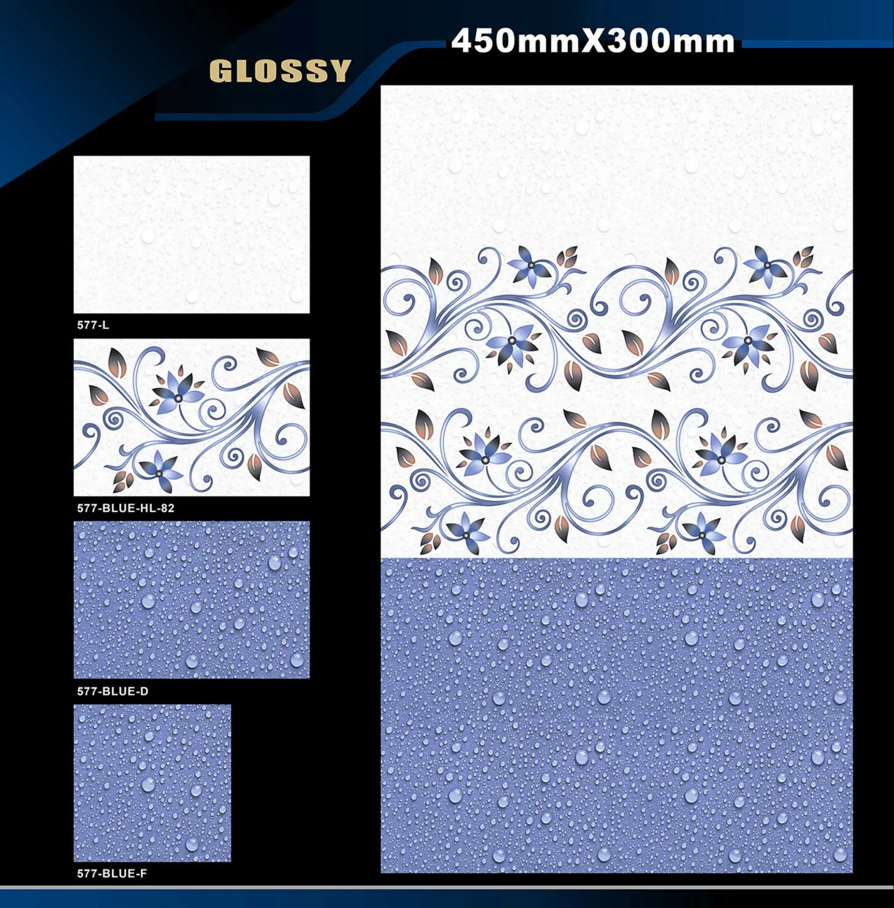 12 X 18 Glossy 527 To 577 - Design 67 - 300x450mm Glossy