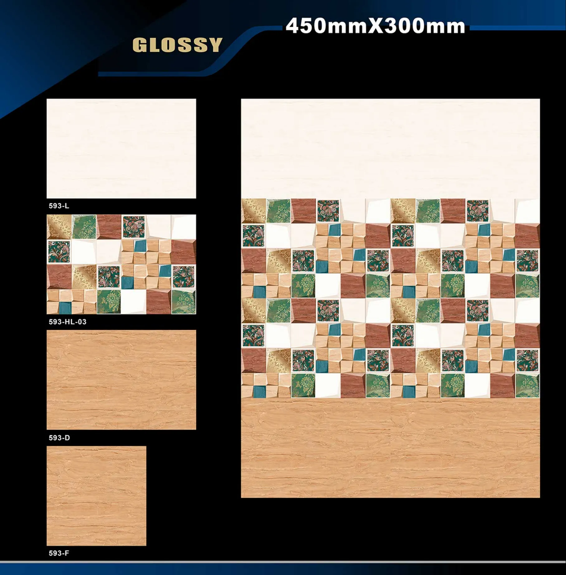 12 X 18 Glossy 578 To 662 - Design 10 - 300x450mm Glossy