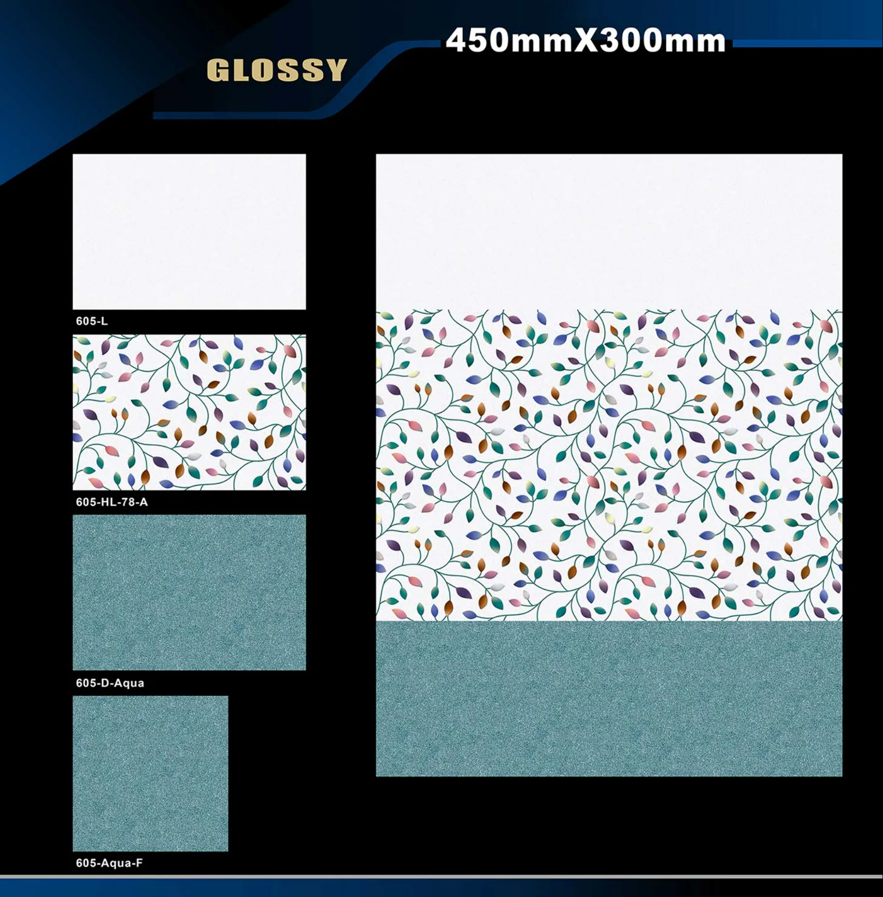 12 X 18 Glossy 578 To 662 - Design 21 - 300x450mm Glossy