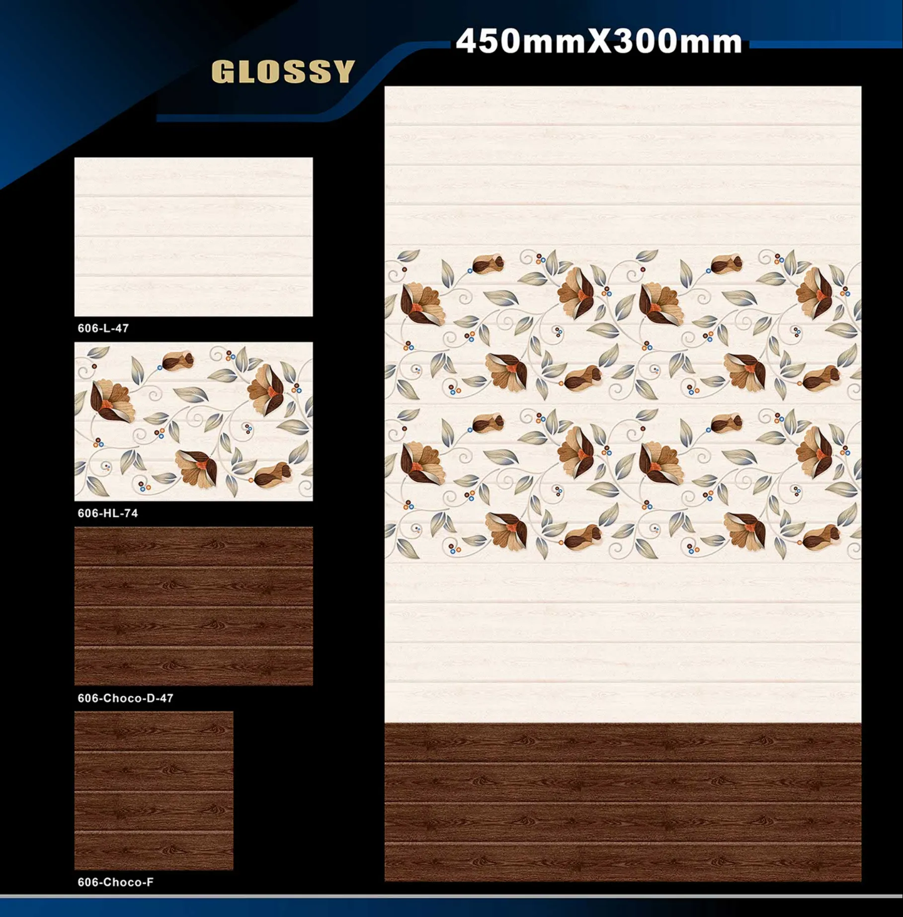 12 X 18 Glossy 578 To 662 - Design 24 - 300x450mm Glossy