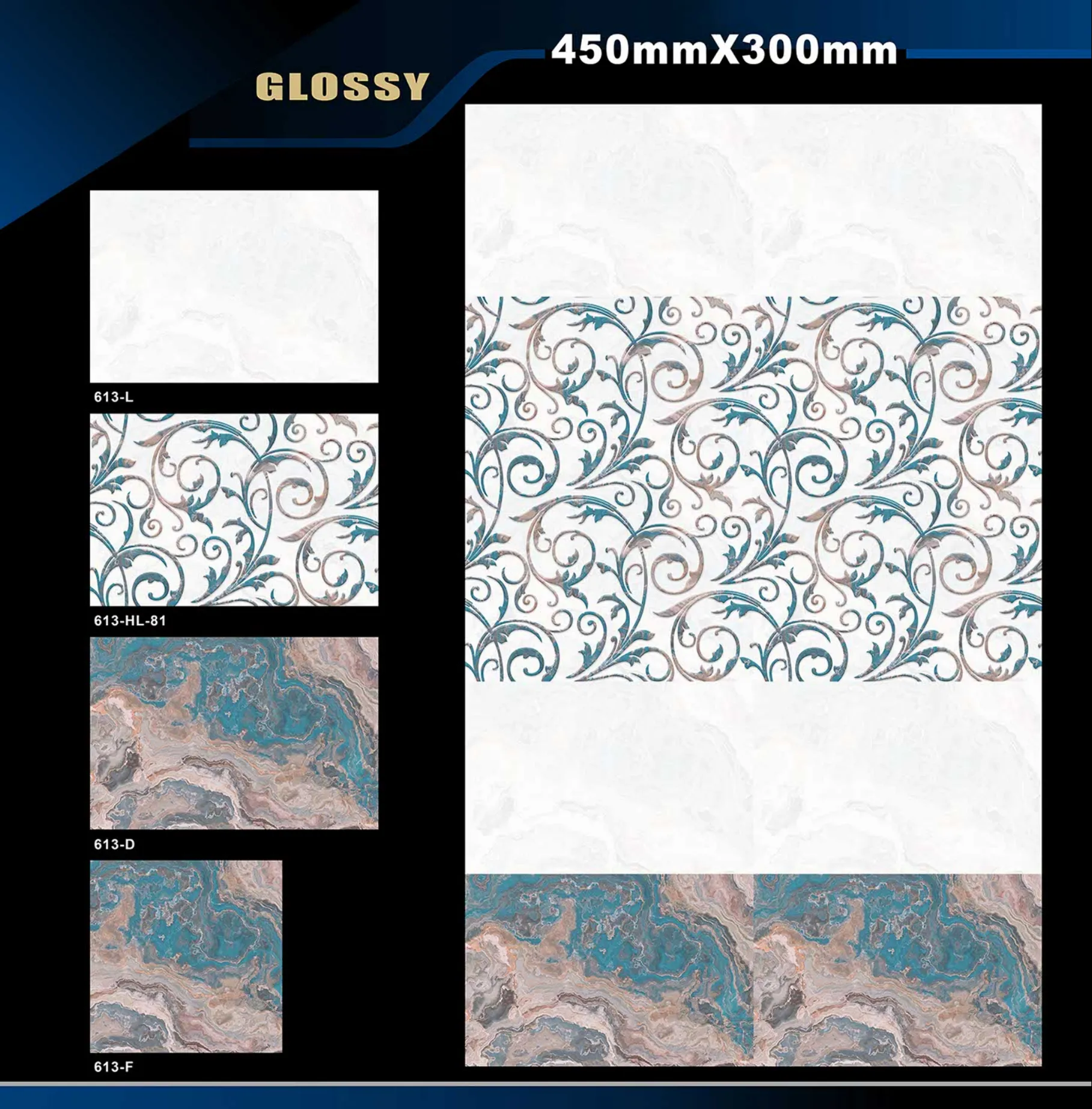 12 X 18 Glossy 578 To 662 - Design 32 - 300x450mm Glossy