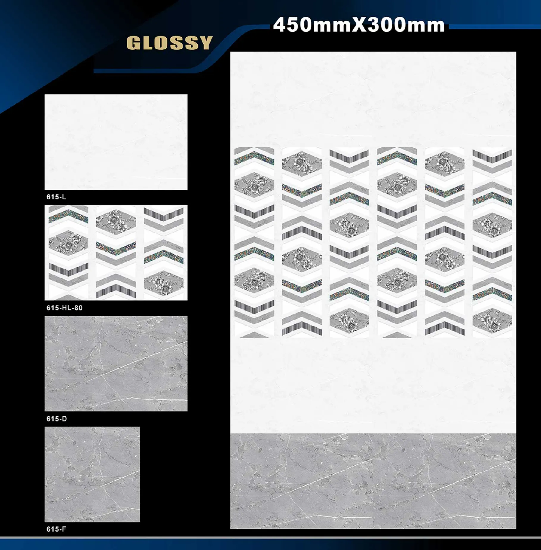 12 X 18 Glossy 578 To 662 - Design 34 - 300x450mm Glossy