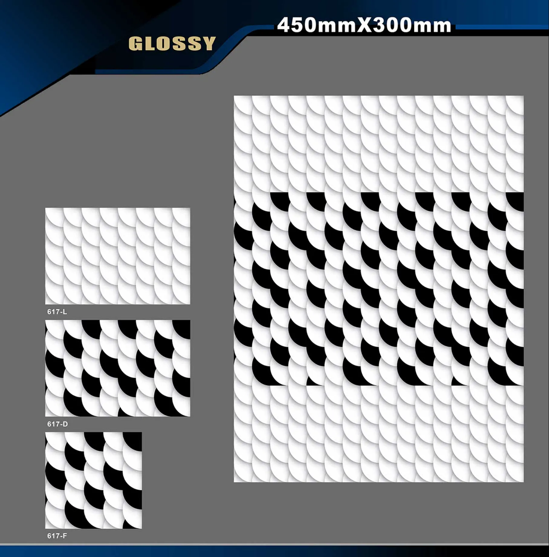12 X 18 Glossy 578 To 662 - Design 37 - 300x450mm Glossy