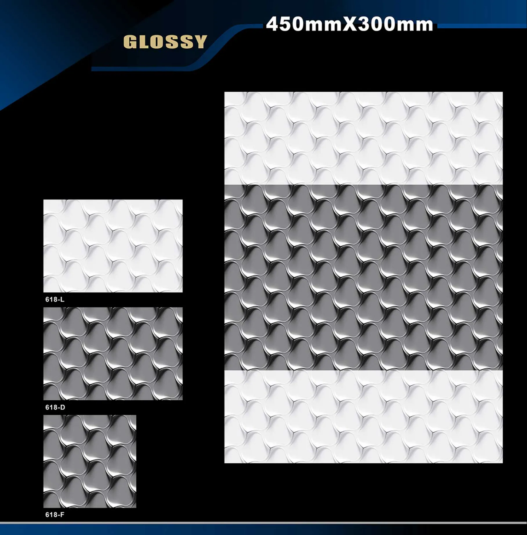 12 X 18 Glossy 578 To 662 - Design 38 - 300x450mm Glossy
