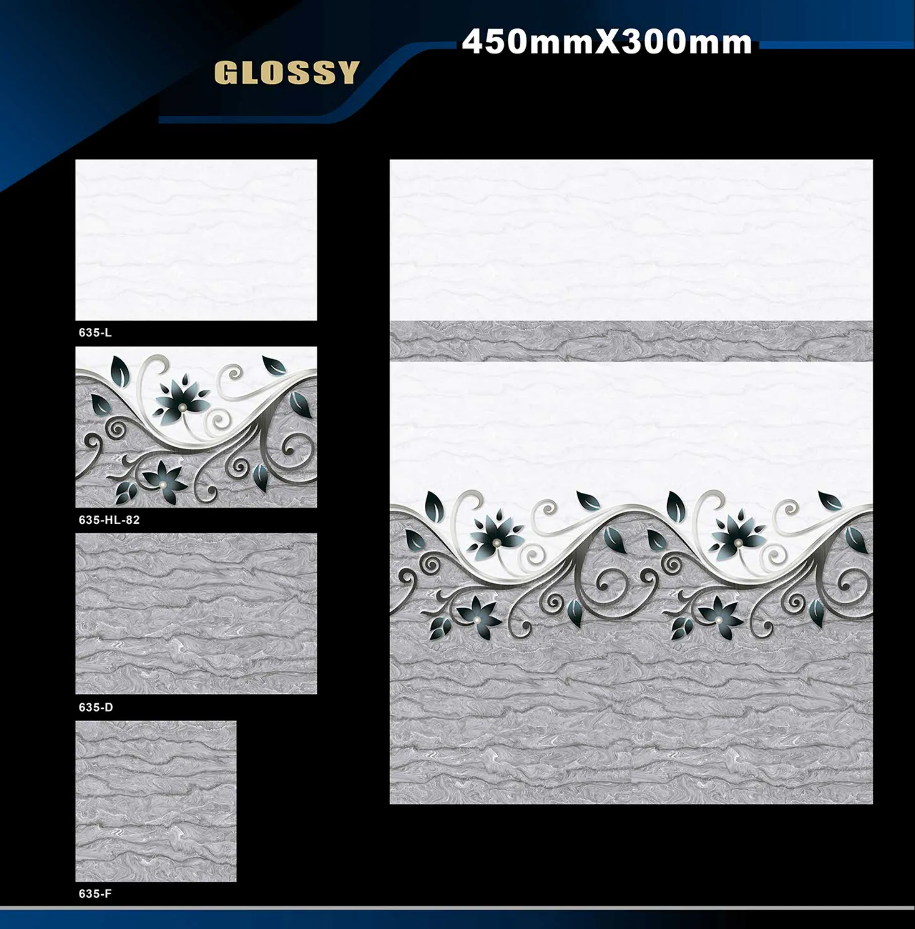 12 X 18 Glossy 578 To 662 - Design 44 - 300x450mm Glossy