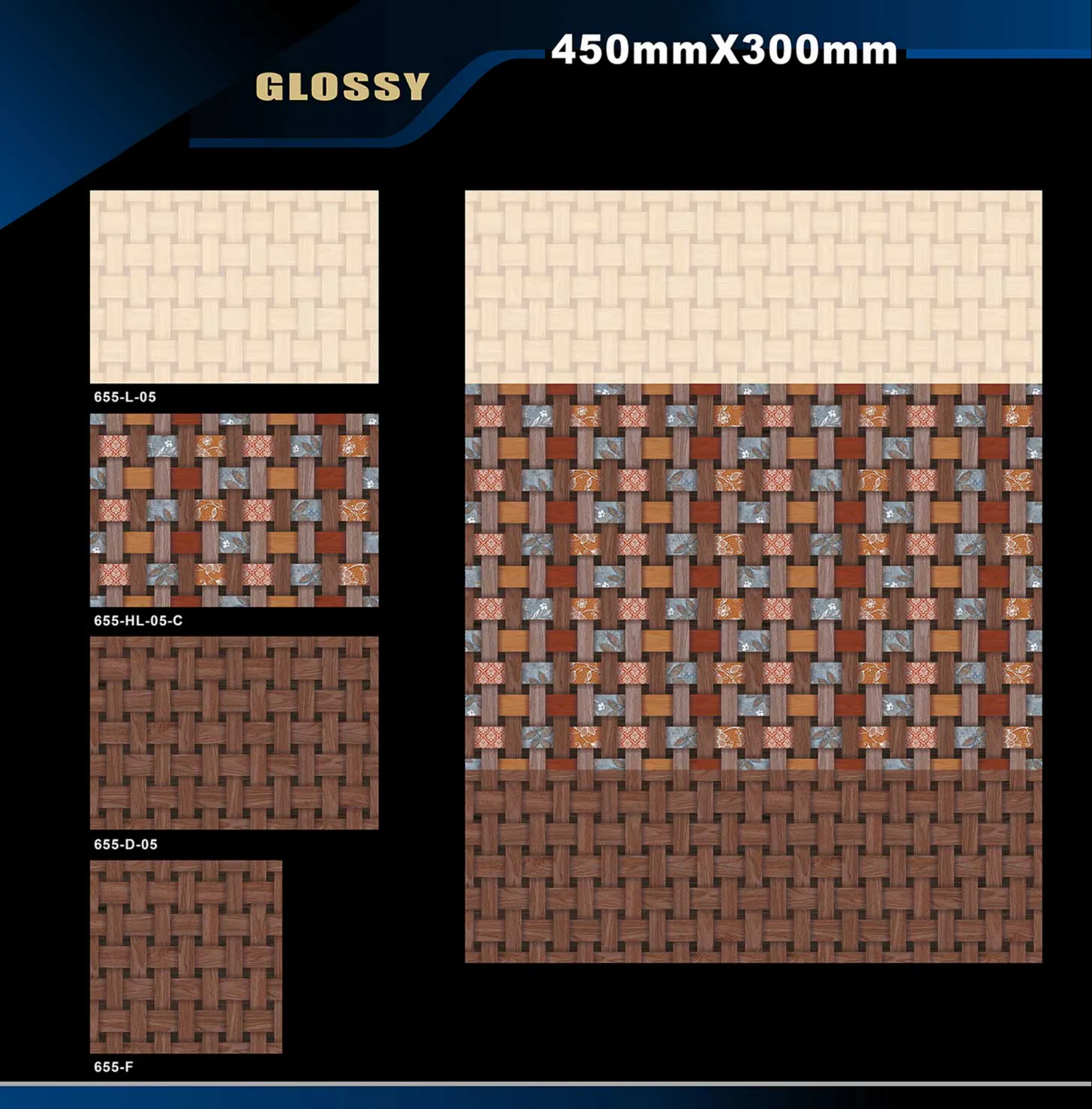 12 X 18 Glossy 578 To 662 - Design 57 - 300x450mm Glossy