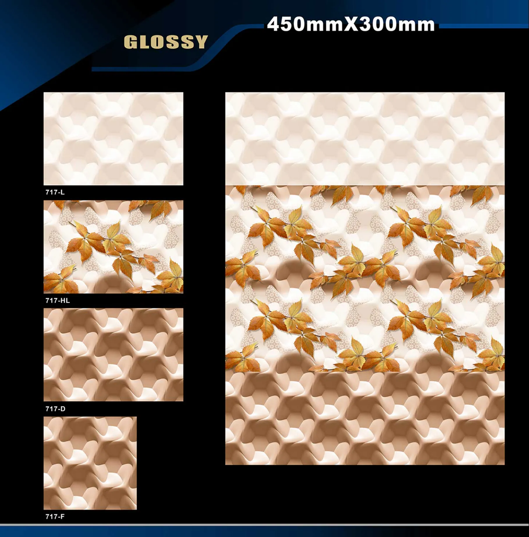 12 X 18 Glossy 711 To 764 - Design 15 - 300x450mm Glossy
