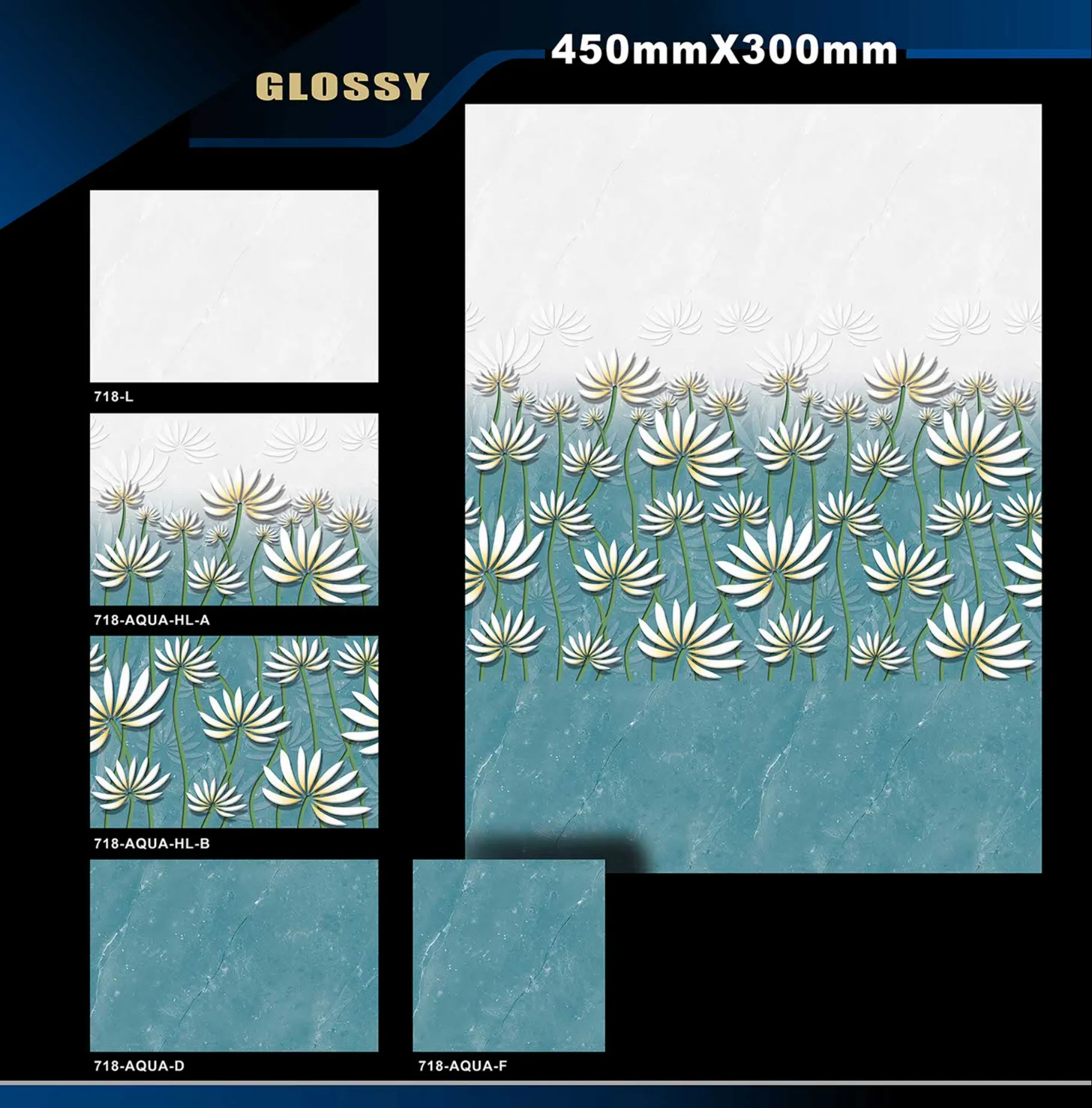 12 X 18 Glossy 711 To 764 - Design 16 - 300x450mm Glossy