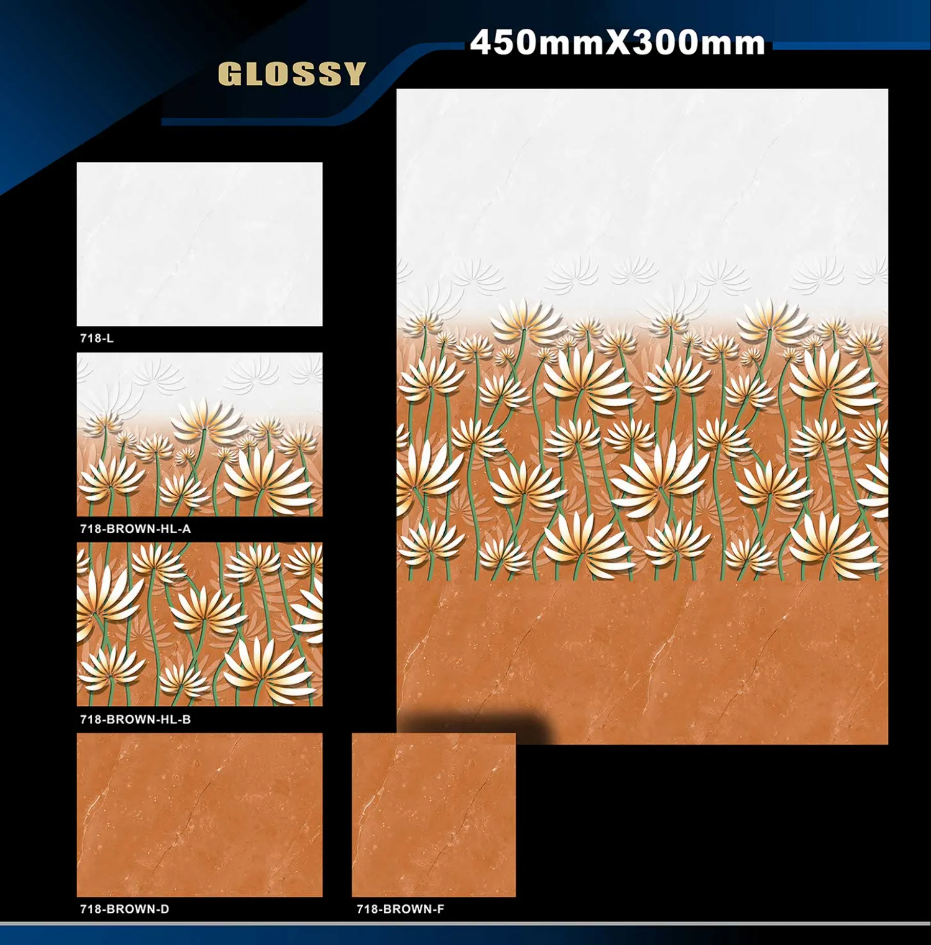 12 X 18 Glossy 711 To 764 - Design 18 - 300x450mm Glossy