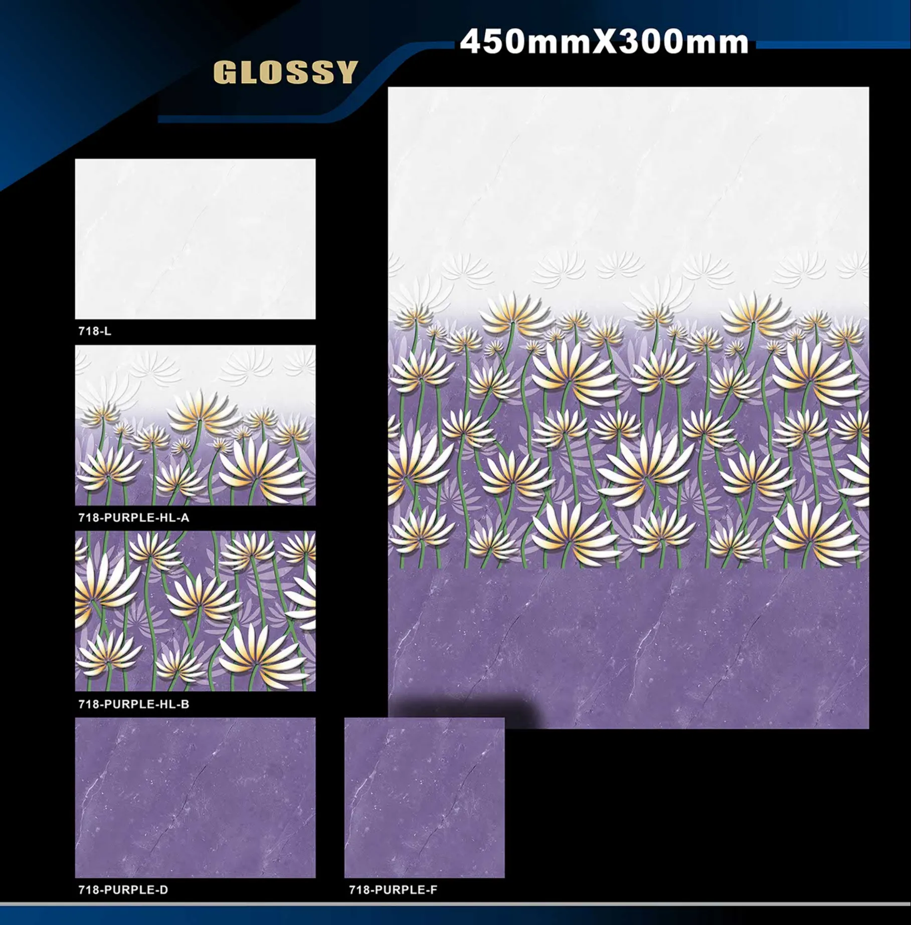12 X 18 Glossy 711 To 764 - Design 19 - 300x450mm Glossy
