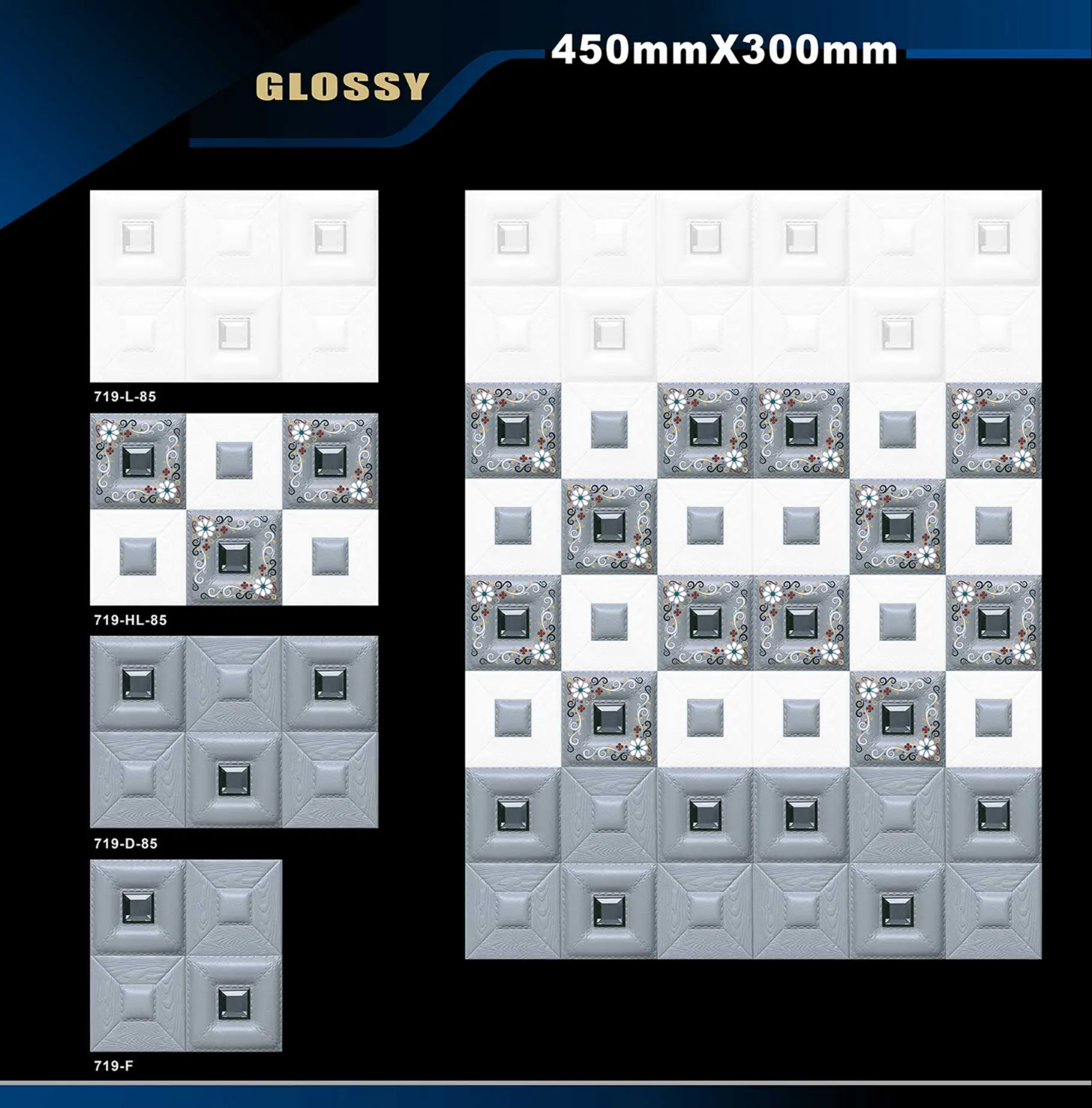 12 X 18 Glossy 711 To 764 - Design 22 - 300x450mm Glossy