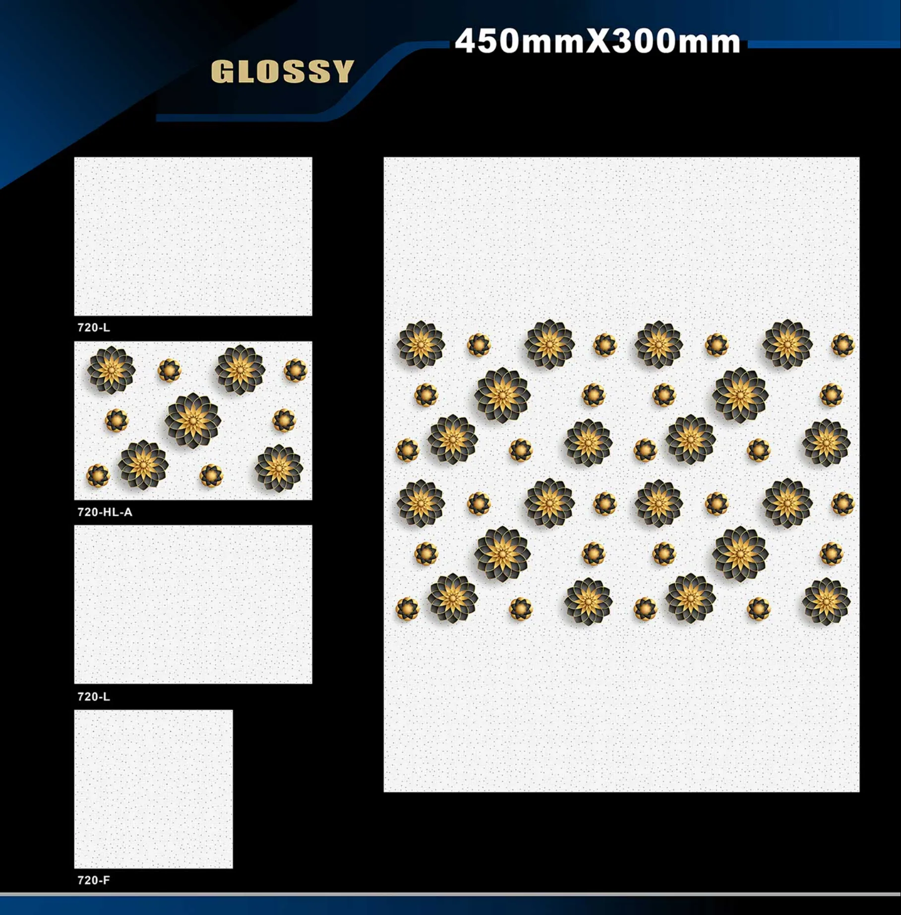 12 X 18 Glossy 711 To 764 - Design 24 - 300x450mm Glossy