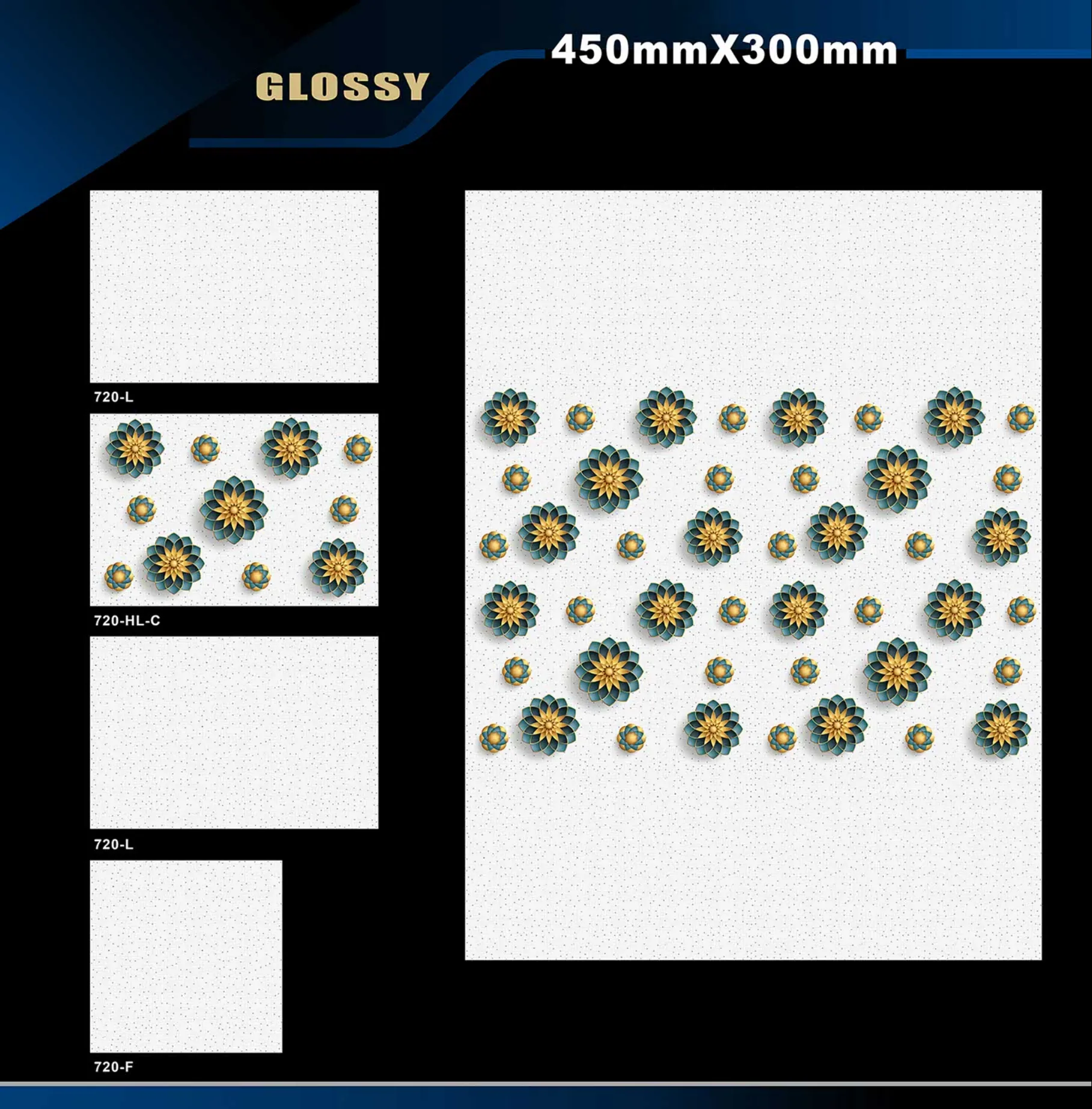 12 X 18 Glossy 711 To 764 - Design 26 - 300x450mm Glossy