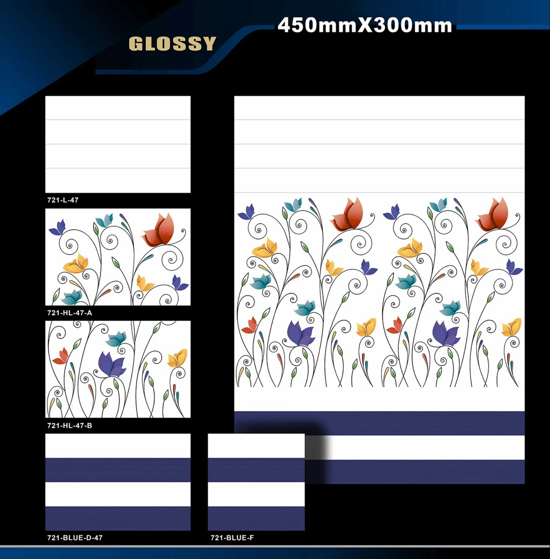 12 X 18 Glossy 711 To 764 - Design 30 - 300x450mm Glossy
