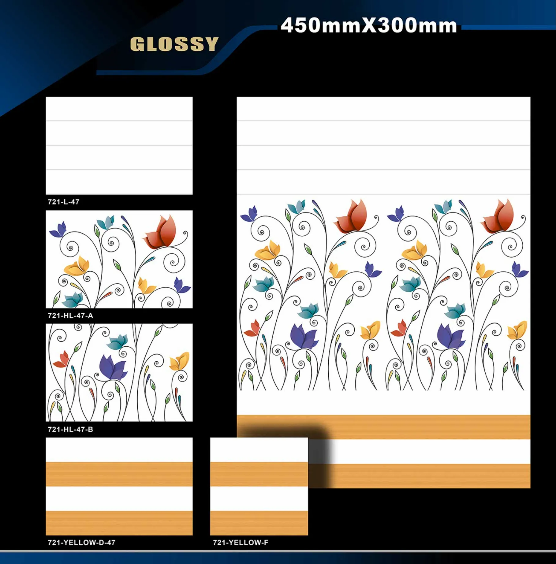 12 X 18 Glossy 711 To 764 - Design 32 - 300x450mm Glossy