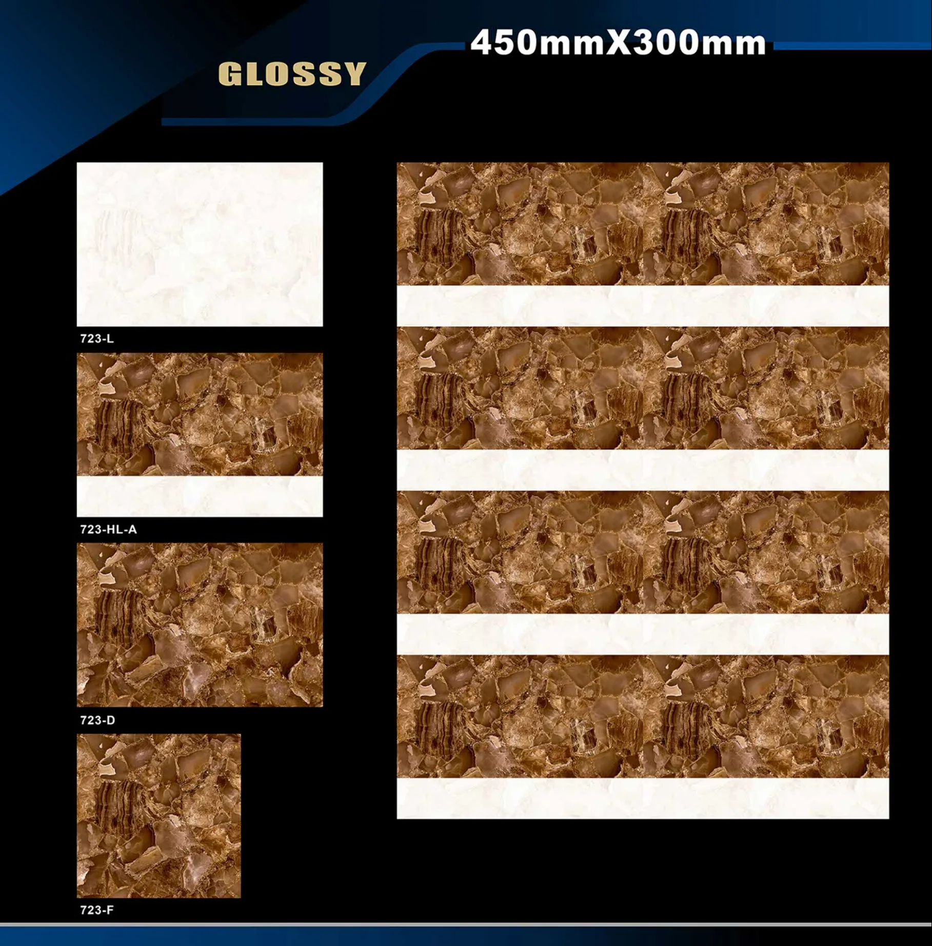 12 X 18 Glossy 711 To 764 - Design 37 - 300x450mm Glossy
