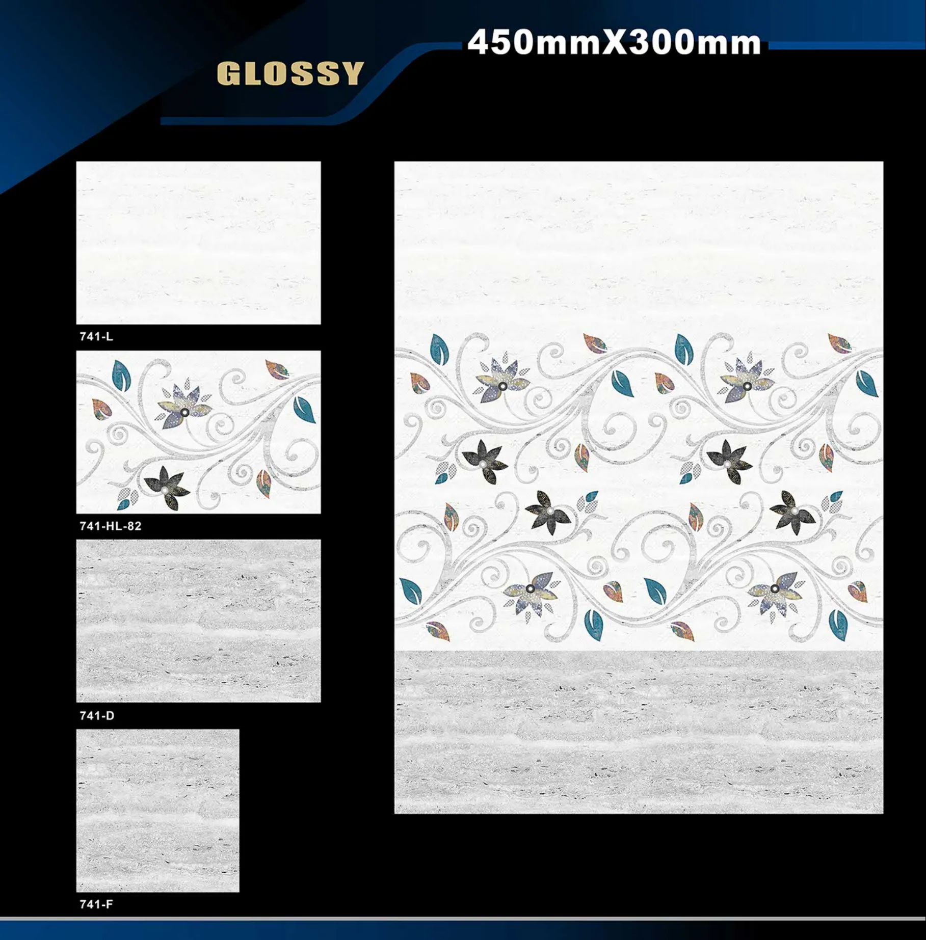 12 X 18 Glossy 711 To 764 - Design 49 - 300x450mm Glossy