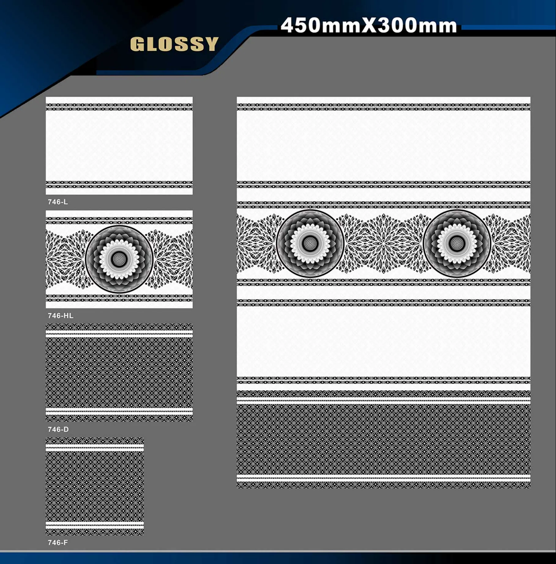 12 X 18 Glossy 711 To 764 - Design 53 - 300x450mm Glossy