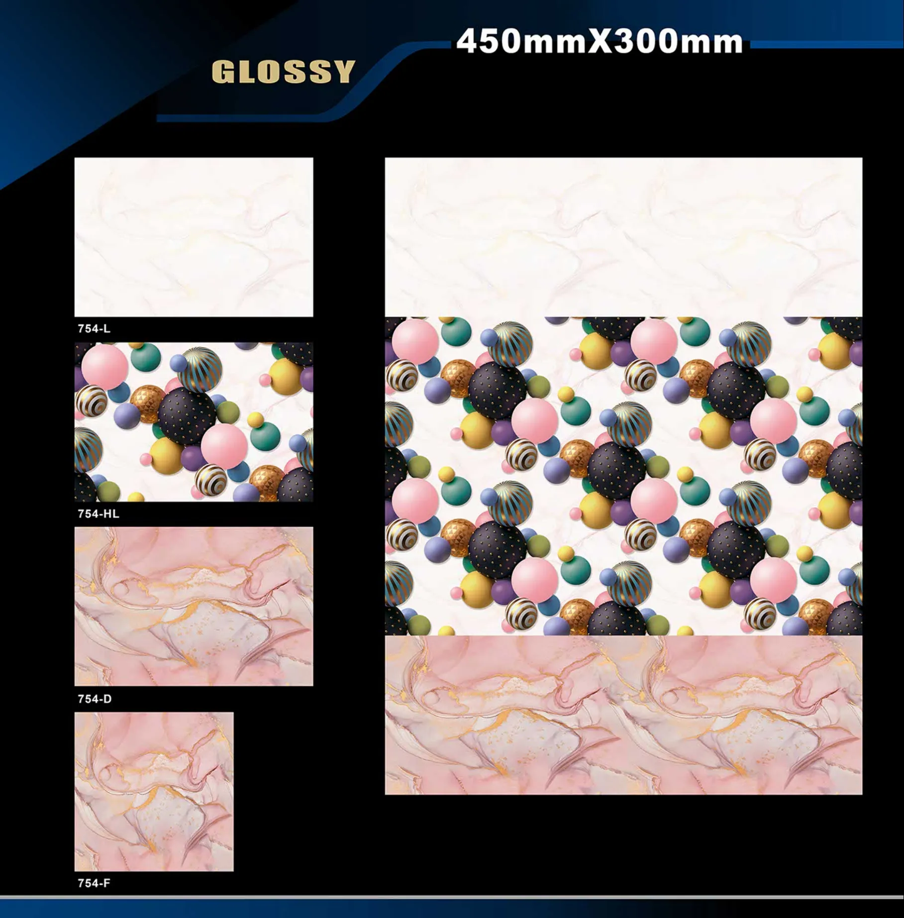 12 X 18 Glossy 711 To 764 - Design 63 - 300x450mm Glossy