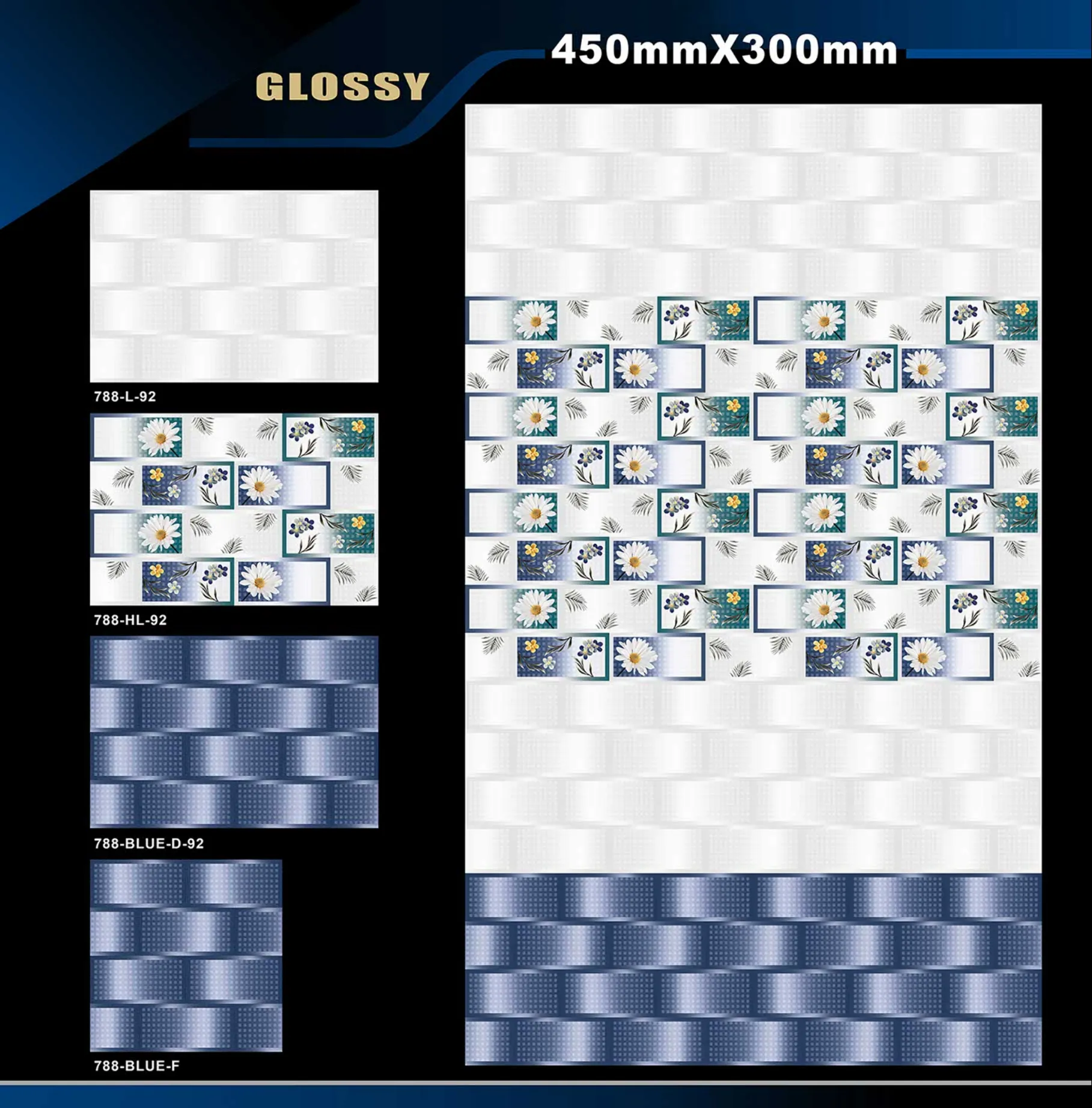 12 X 18 Glossy 765 To 828 - Design 11 - 300x450mm Glossy