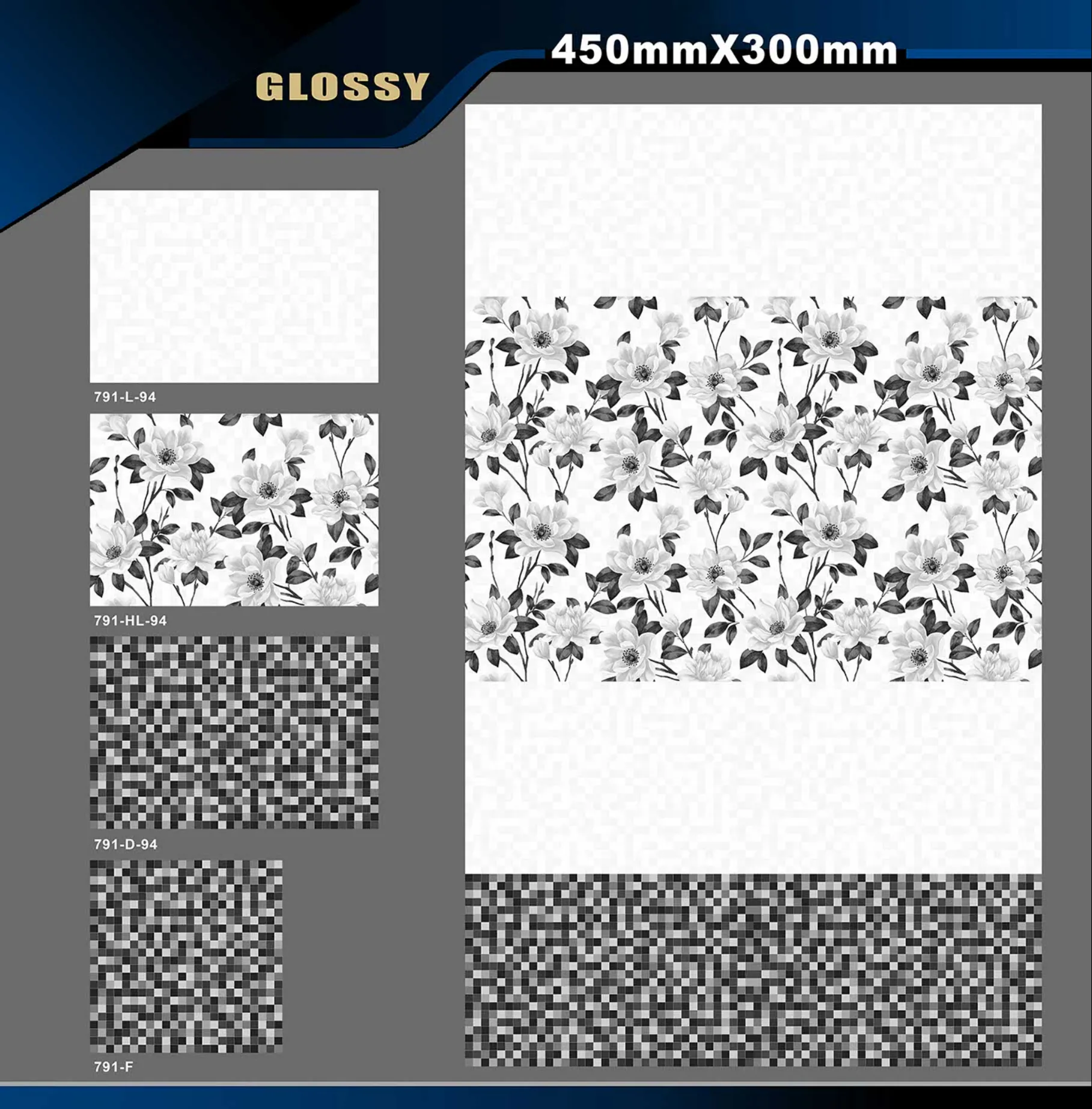 12 X 18 Glossy 765 To 828 - Design 14 - 300x450mm Glossy