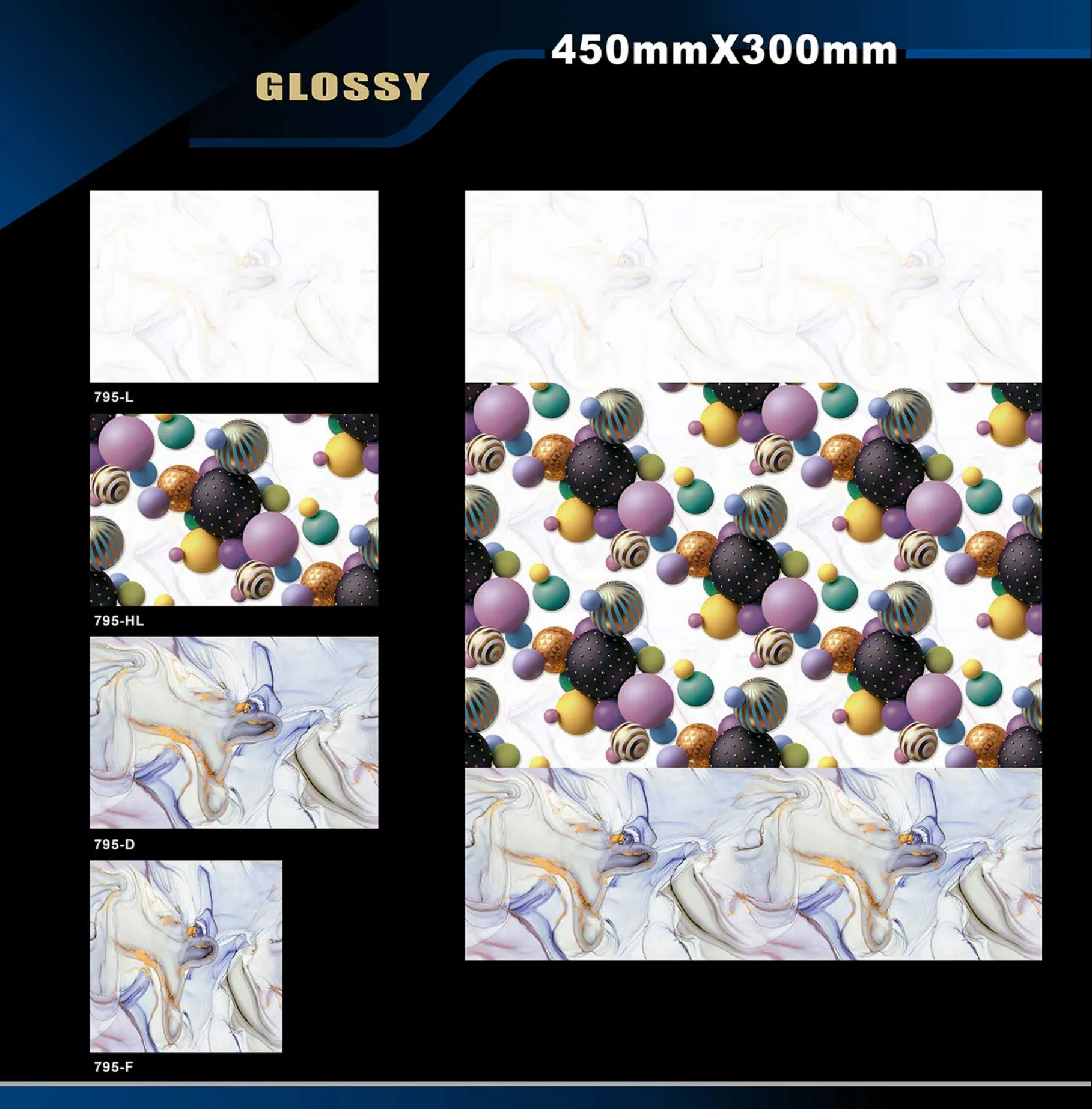 12 X 18 Glossy 765 To 828 - Design 18 - 300x450mm Glossy