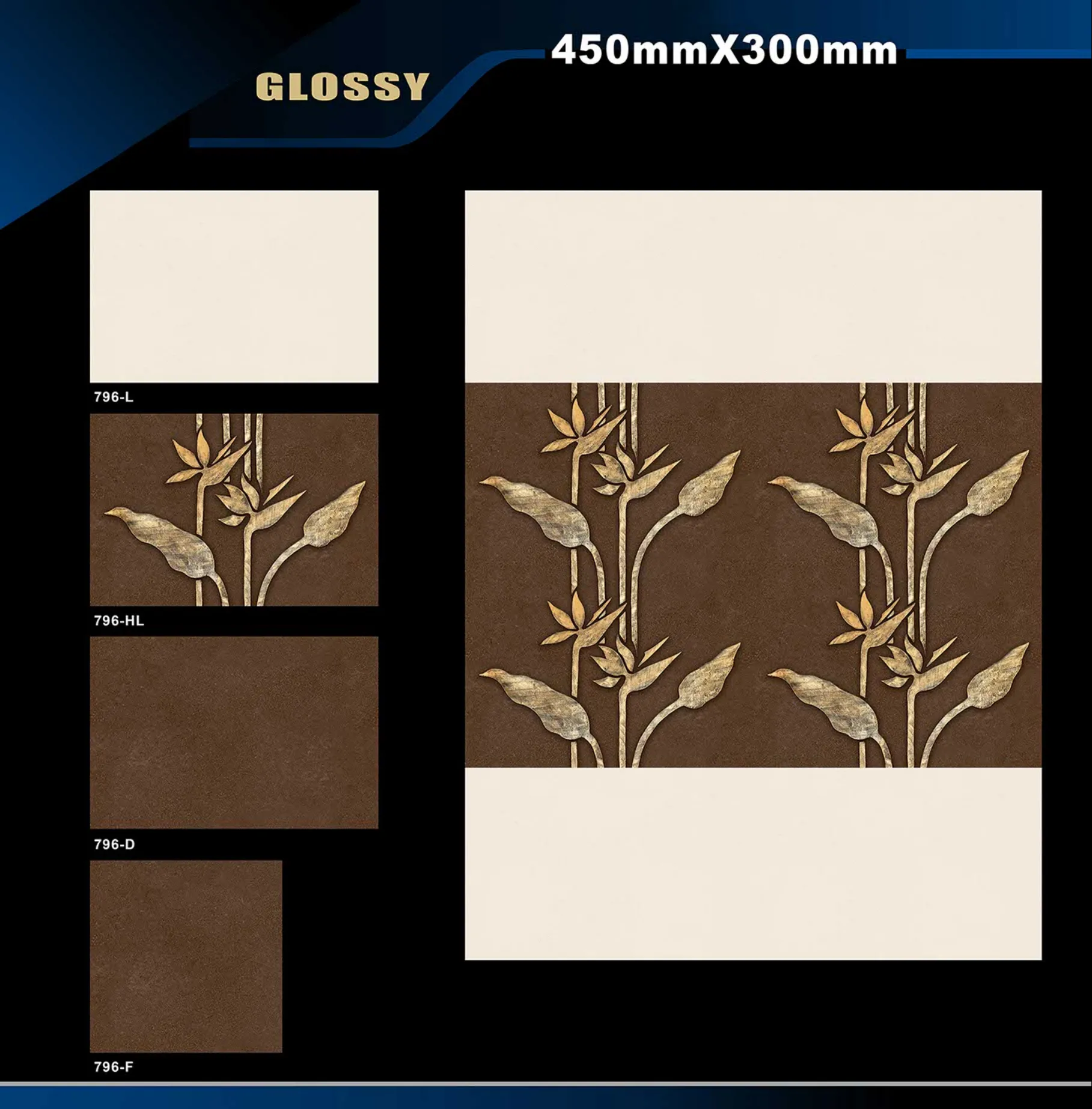 12 X 18 Glossy 765 To 828 - Design 21 - 300x450mm Glossy