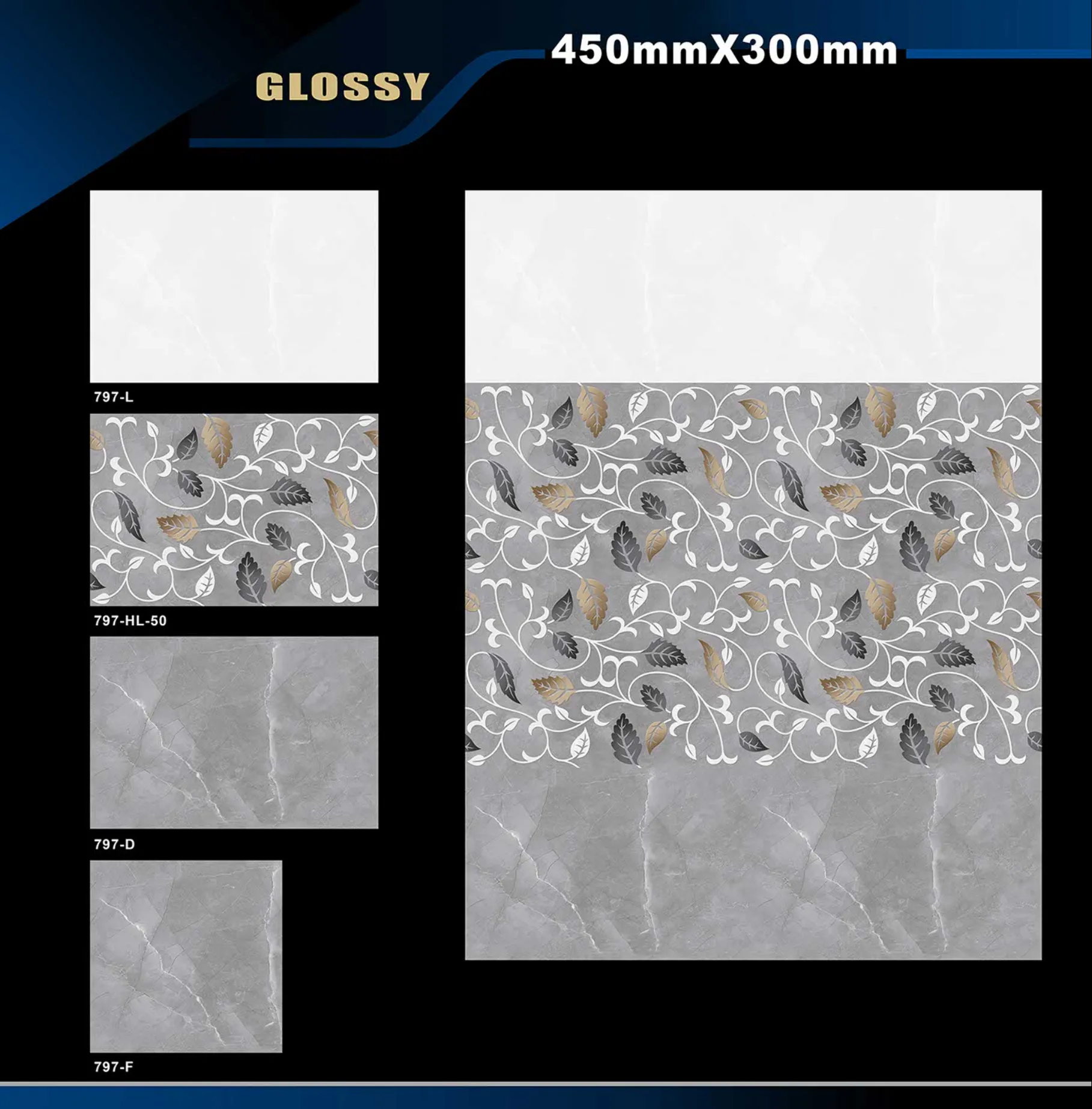 12 X 18 Glossy 765 To 828 - Design 22 - 300x450mm Glossy