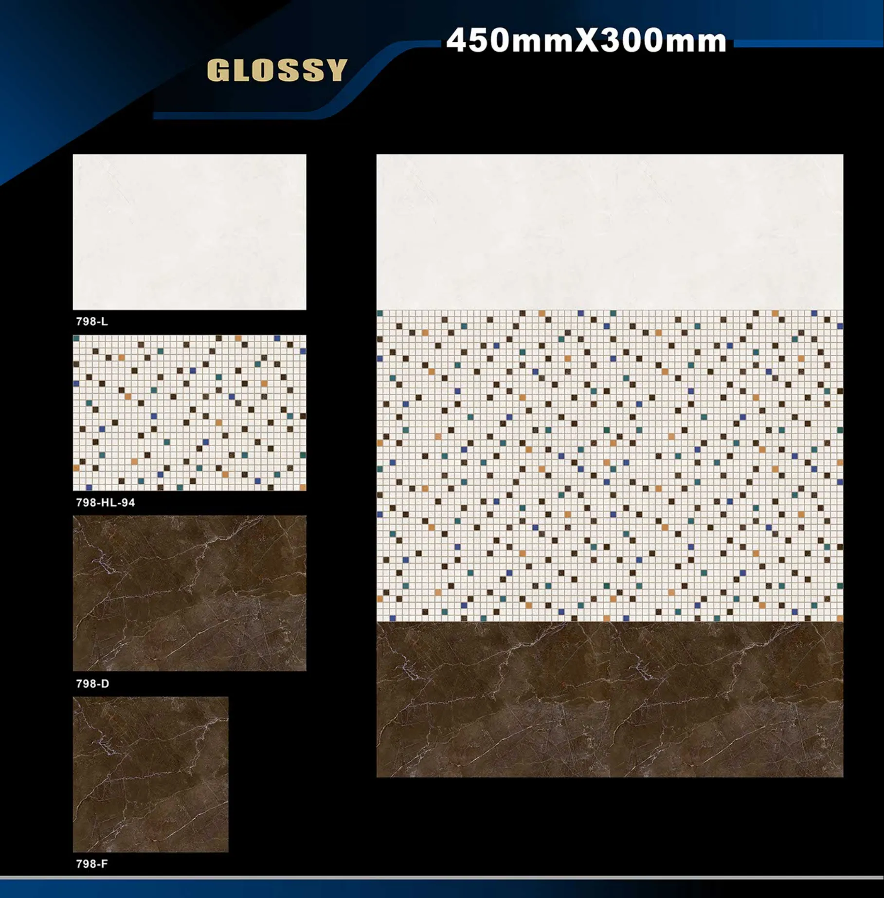 12 X 18 Glossy 765 To 828 - Design 27 - 300x450mm Glossy