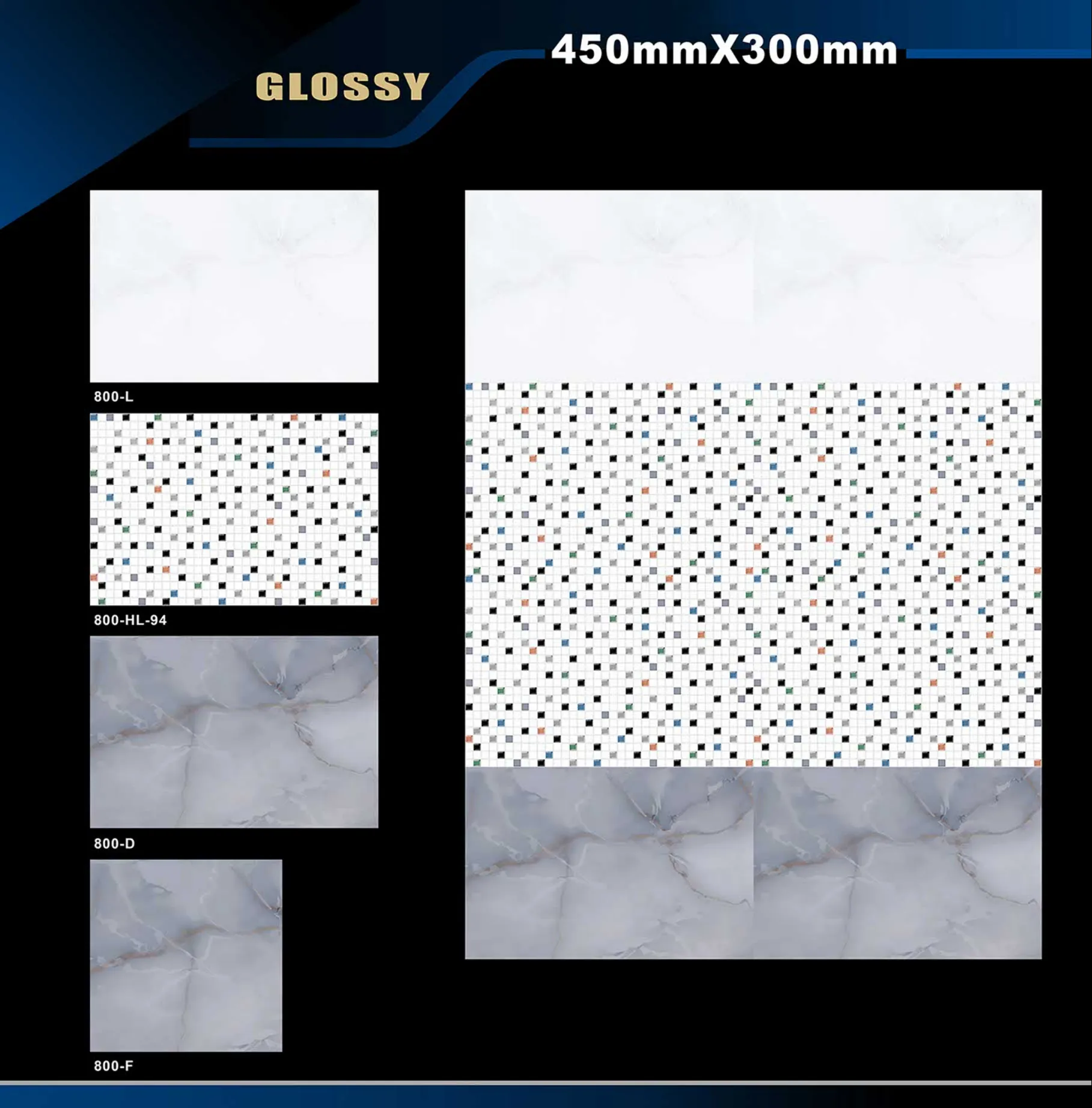 12 X 18 Glossy 765 To 828 - Design 29 - 300x450mm Glossy