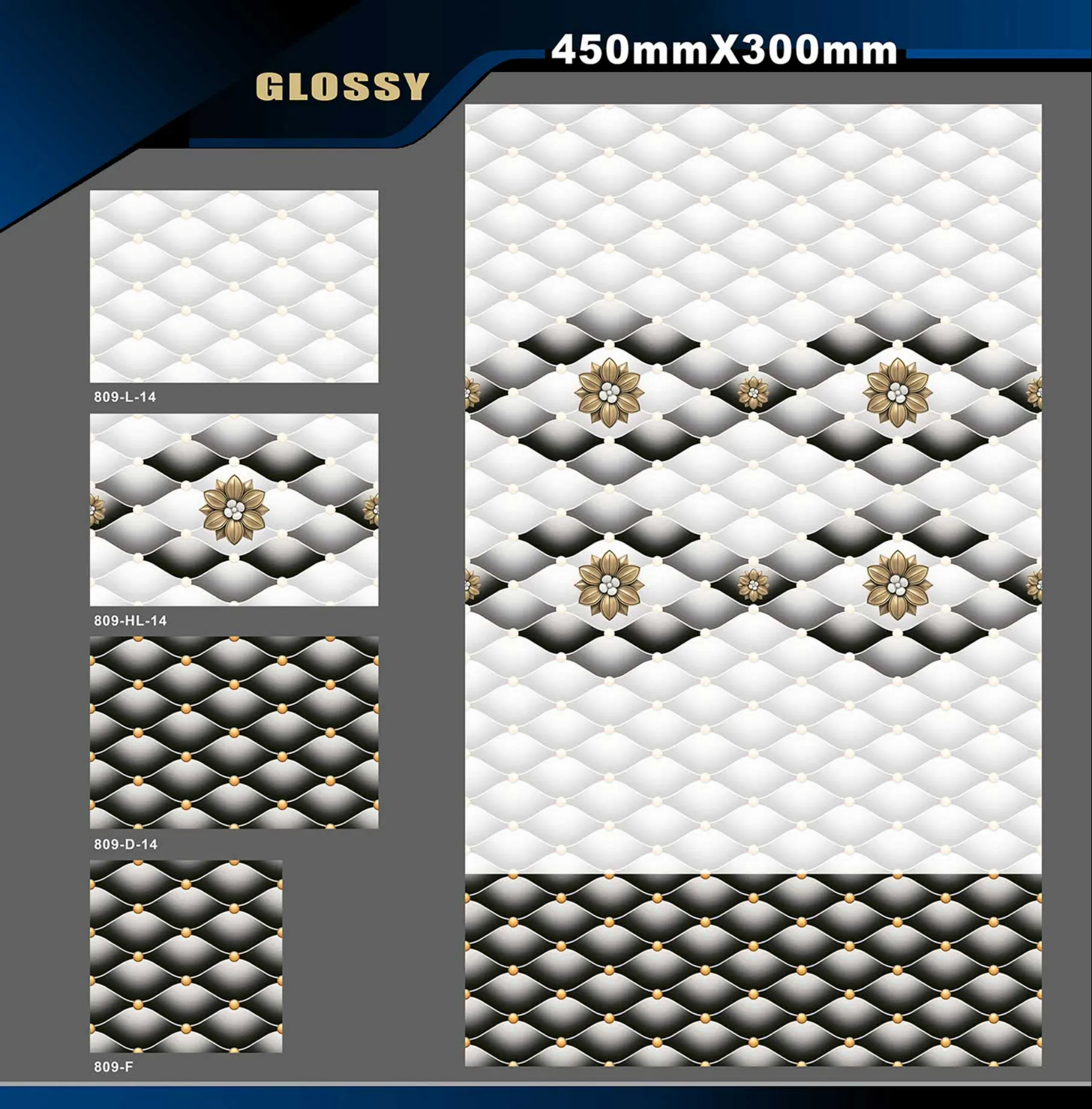12 X 18 Glossy 765 To 828 - Design 42 - 300x450mm Glossy