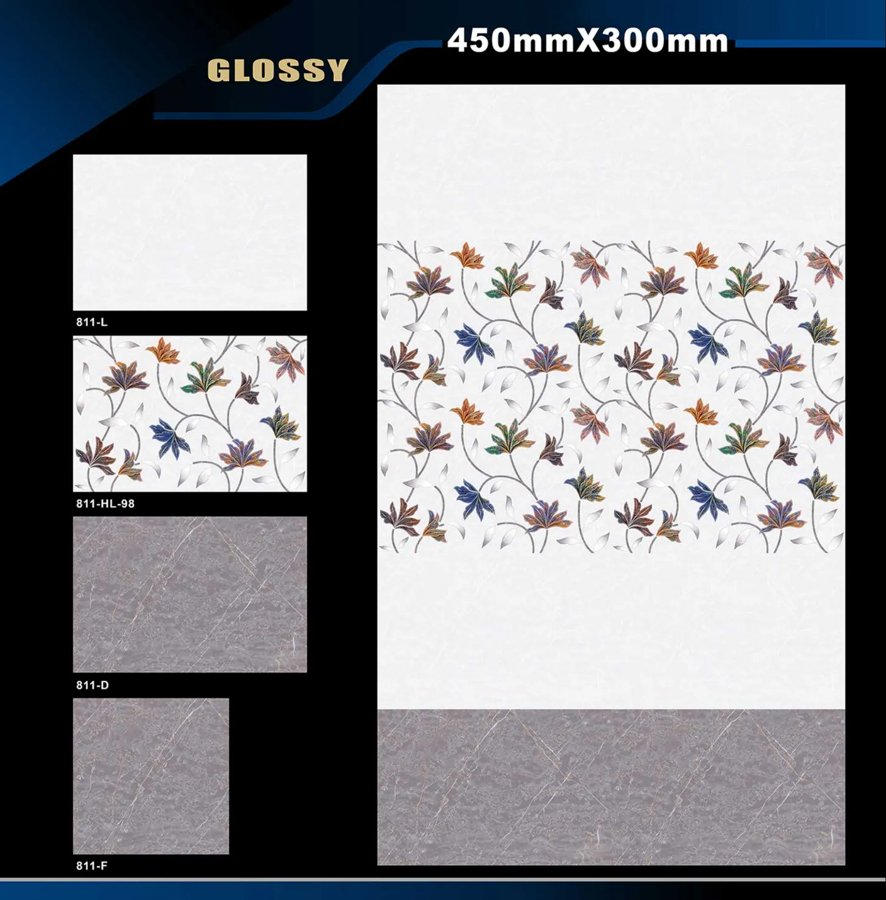 12 X 18 Glossy 765 To 828 - Design 46 - 300x450mm Glossy