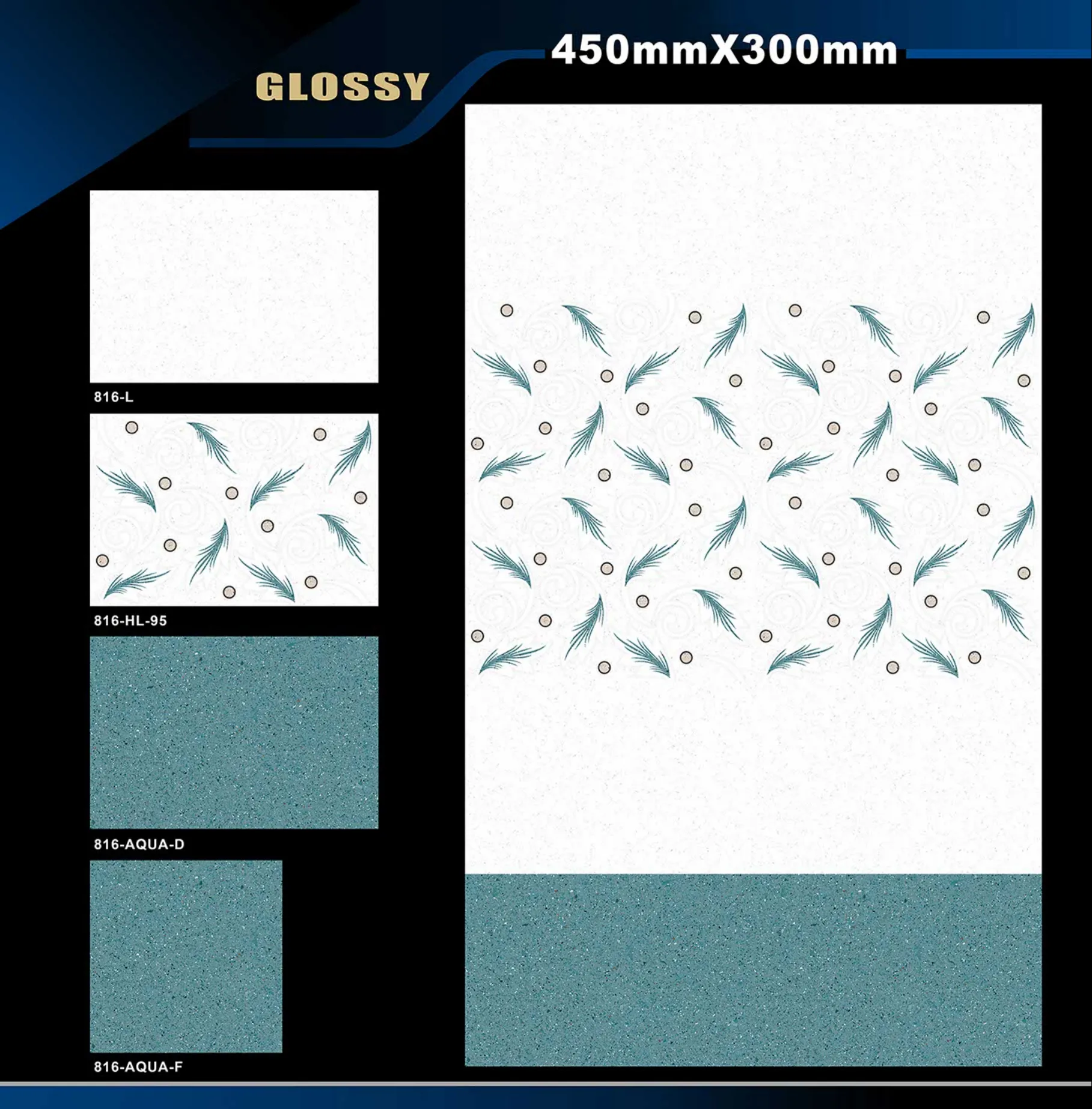 12 X 18 Glossy 765 To 828 - Design 57 - 300x450mm Glossy