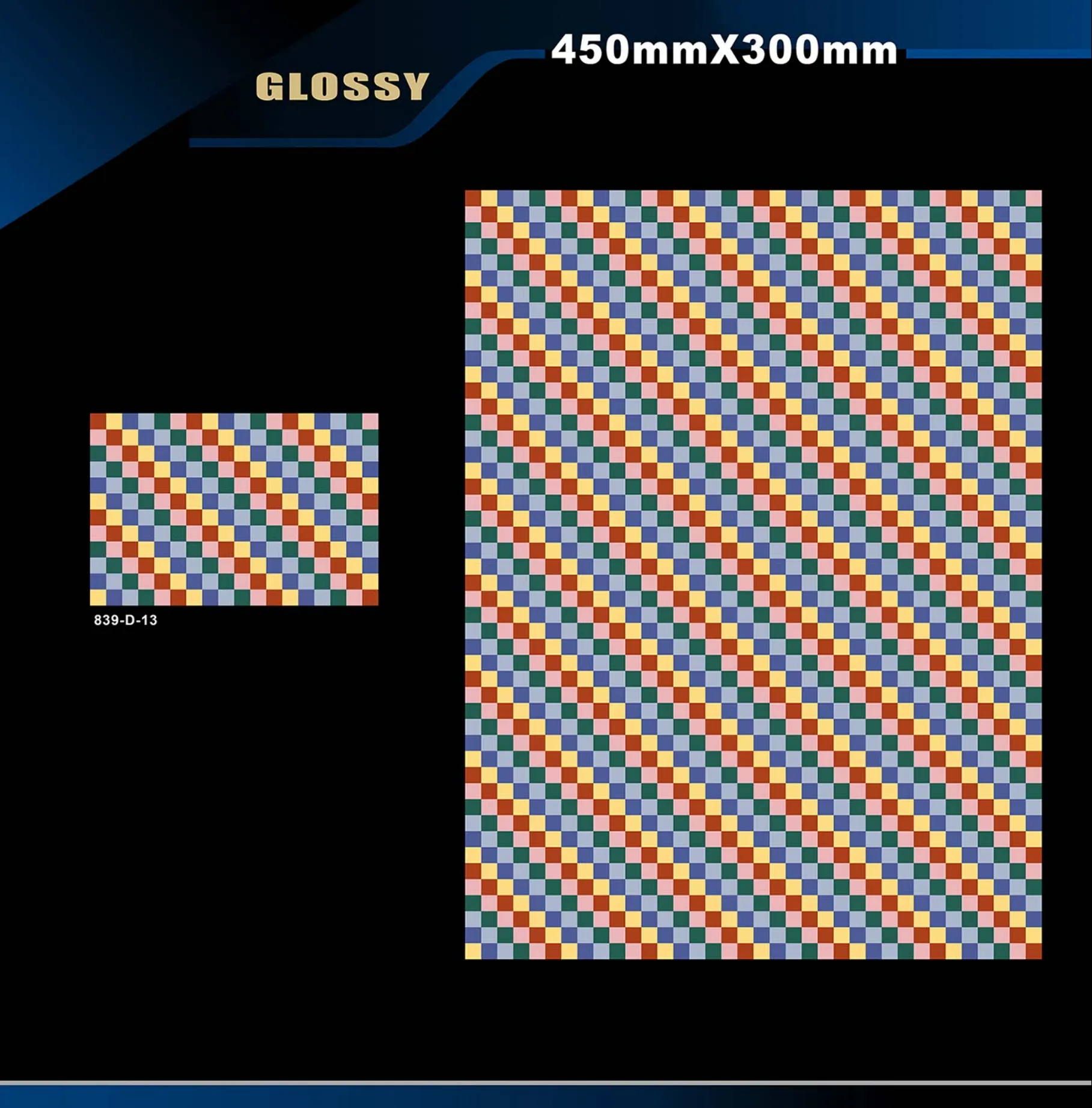 12 X 18 Glossy 829 To 898 - Design 9 - 300x450mm Glossy
