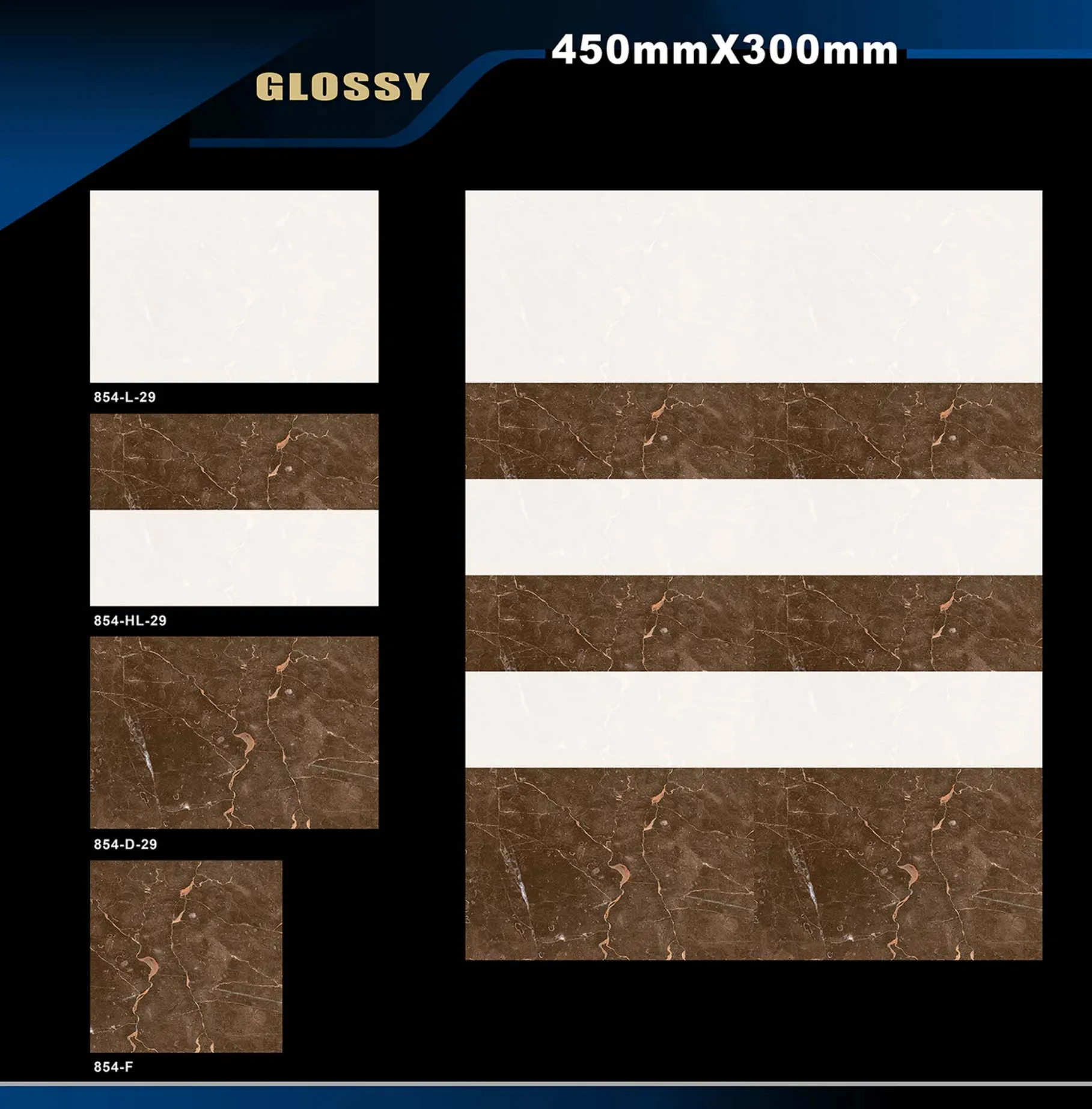 12 X 18 Glossy 829 To 898 - Design 19 - 300x450mm Glossy