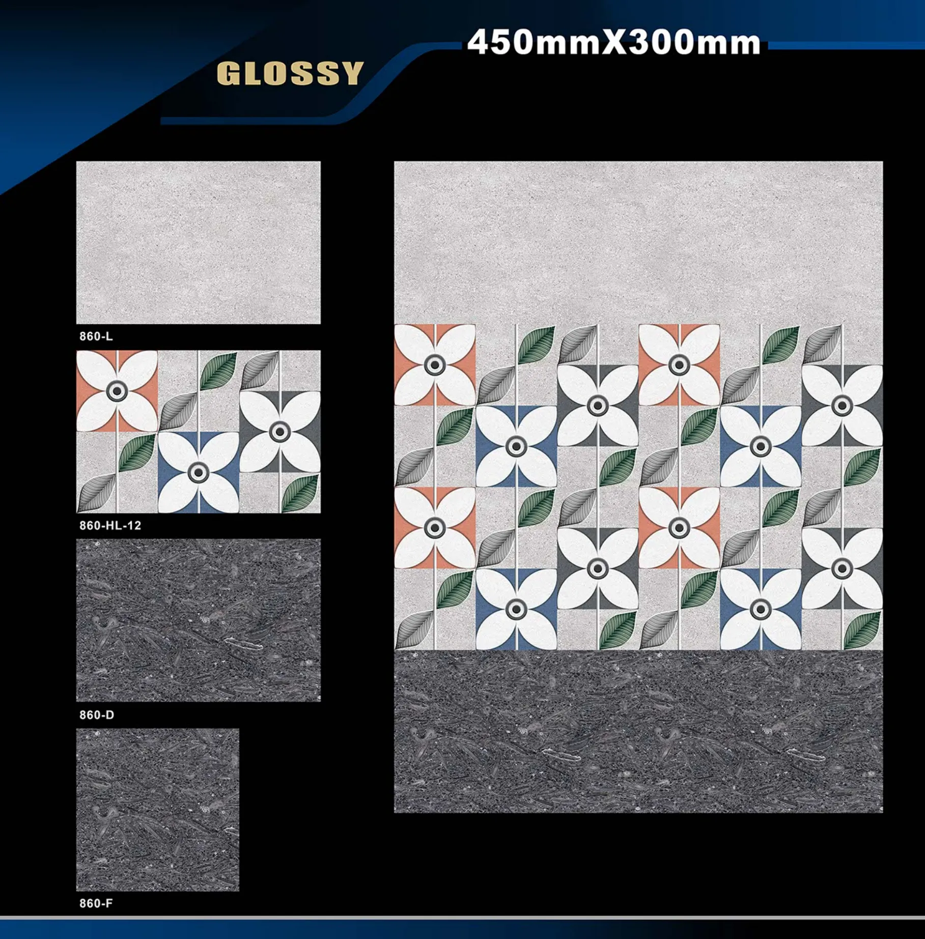 12 X 18 Glossy 829 To 898 - Design 27 - 300x450mm Glossy