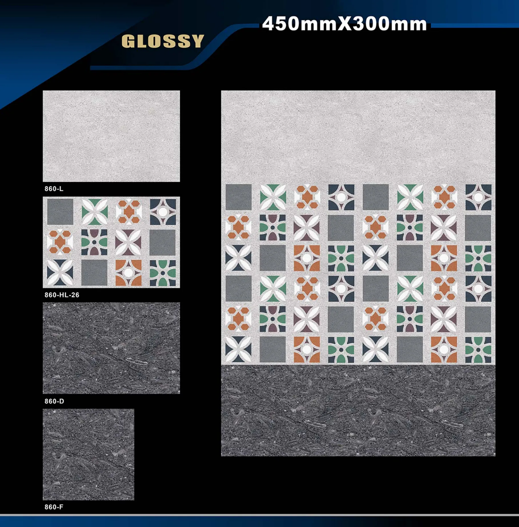 12 X 18 Glossy 829 To 898 - Design 29 - 300x450mm Glossy